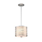 Lampada a sospensione Ziggy Small Ø 25,4 cm, argento