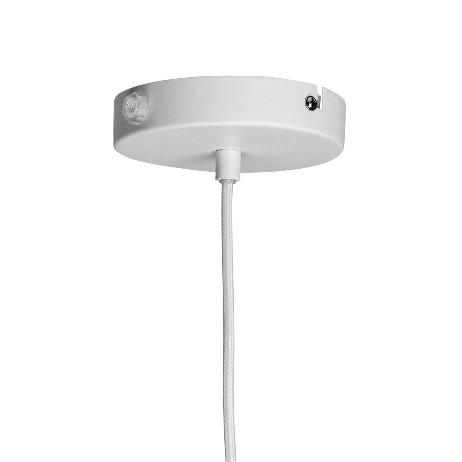 Dyberg Larsen Volta hanging light, white, Ø 26 cm, metal