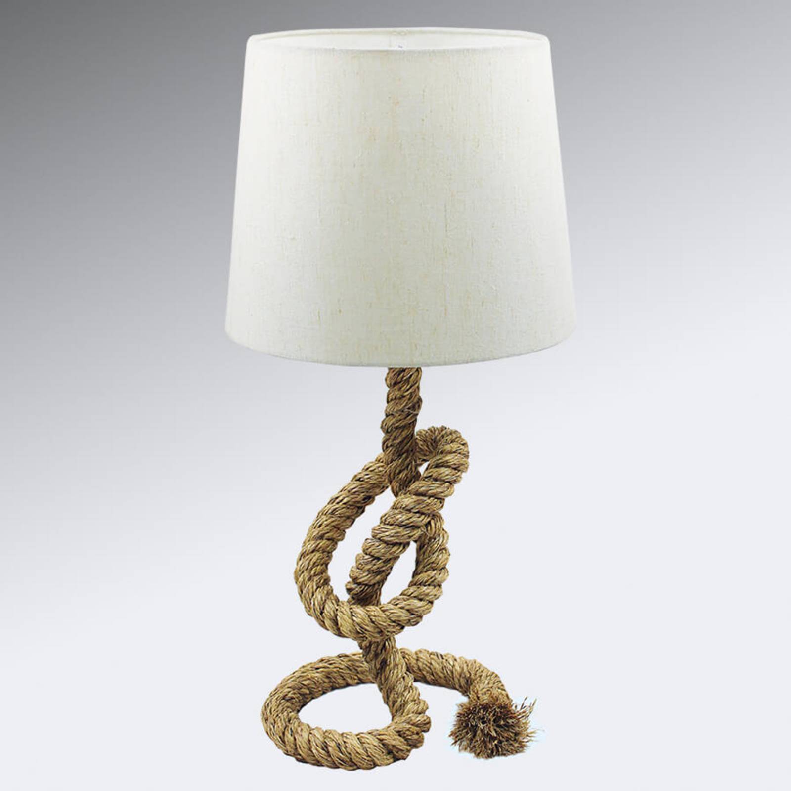 Sea-Club Lampe corde Lieke avec abat-jour blanc