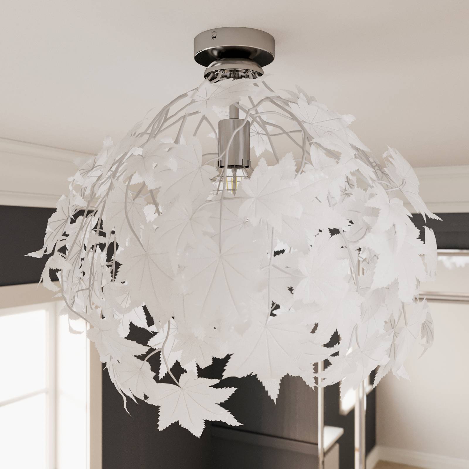 Lampa sufitowa Maple z pięknym wzorem w liście