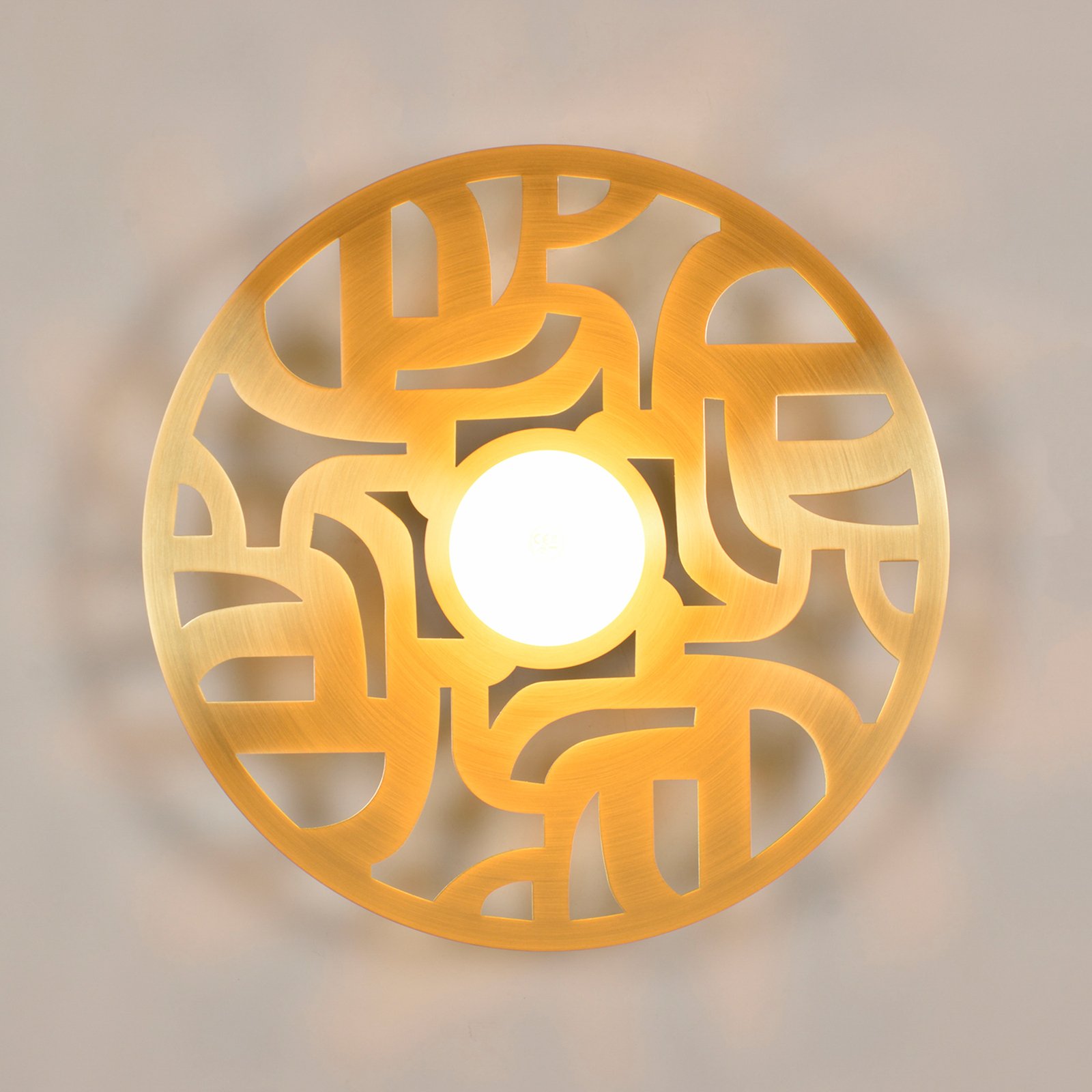 Labyrinthe Wandlampe, Ø 40 cm messing - MARKET SET