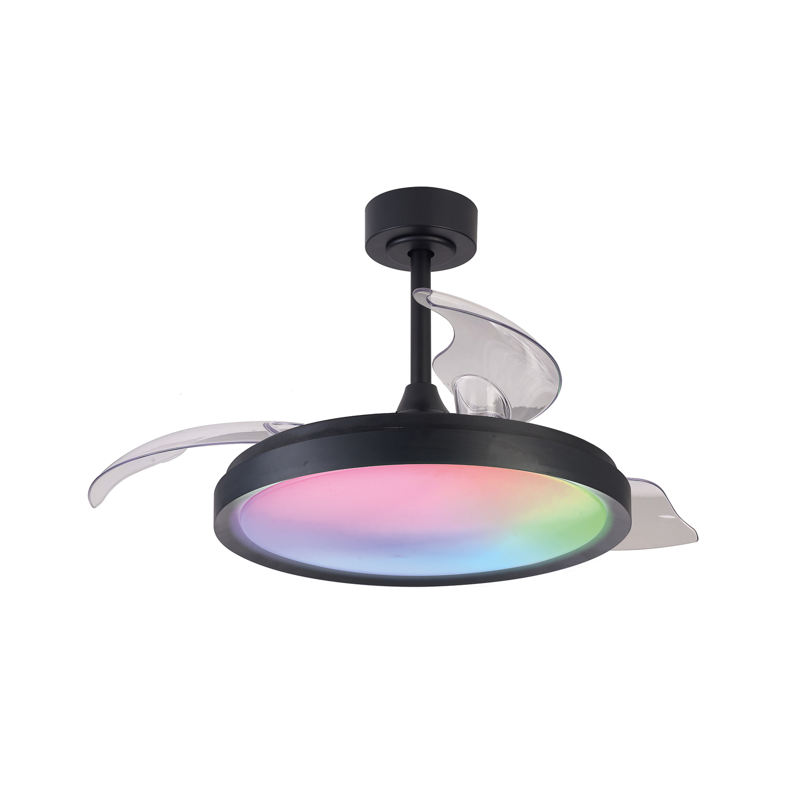 Ventilatore da soffitto Siberia nero DC silenzioso Ø106cm CCT RGB