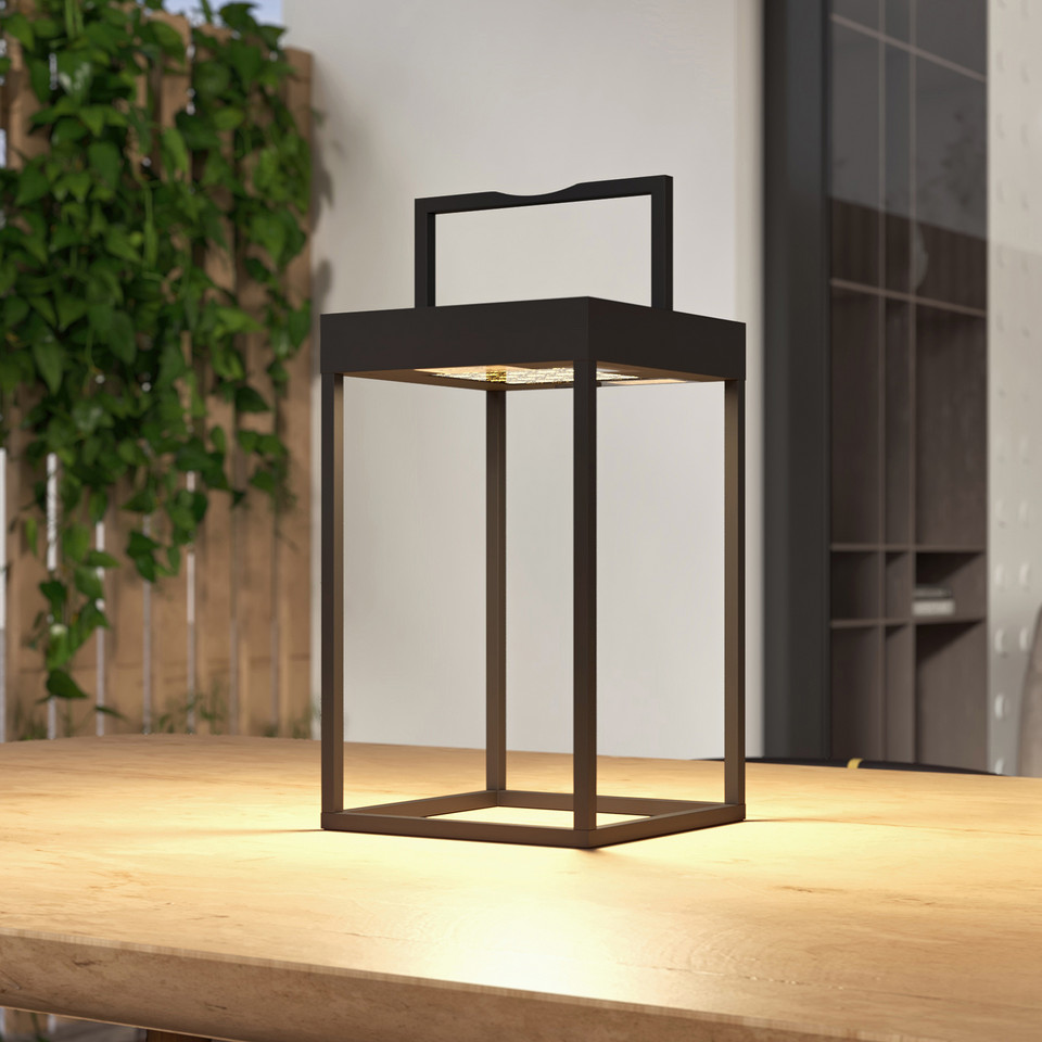 Lucande Lynzy LED Solcelle Lampa H38, svart från Lucande