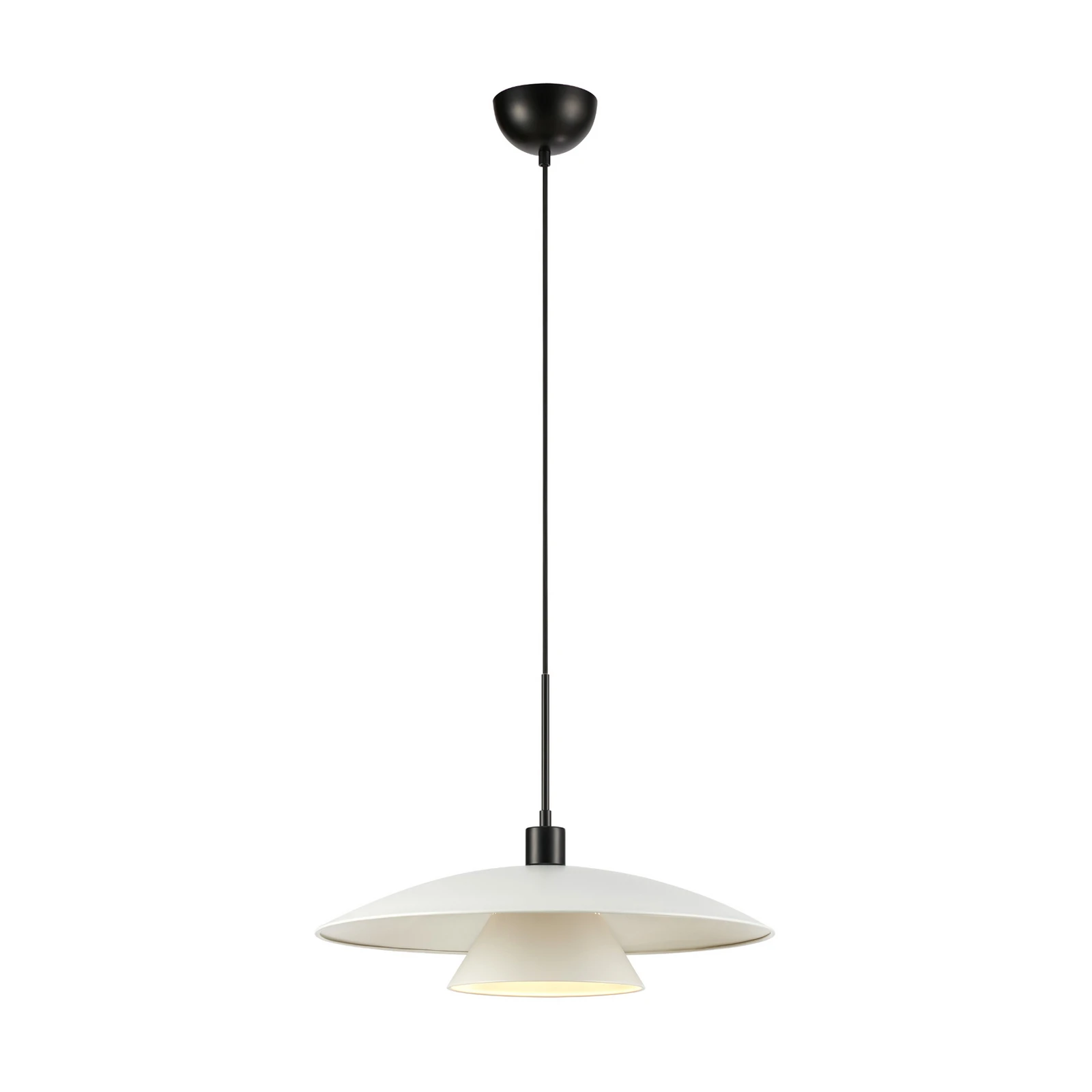 Hängeleuchte Millinge, weiß, Metall, Ø 50 cm
