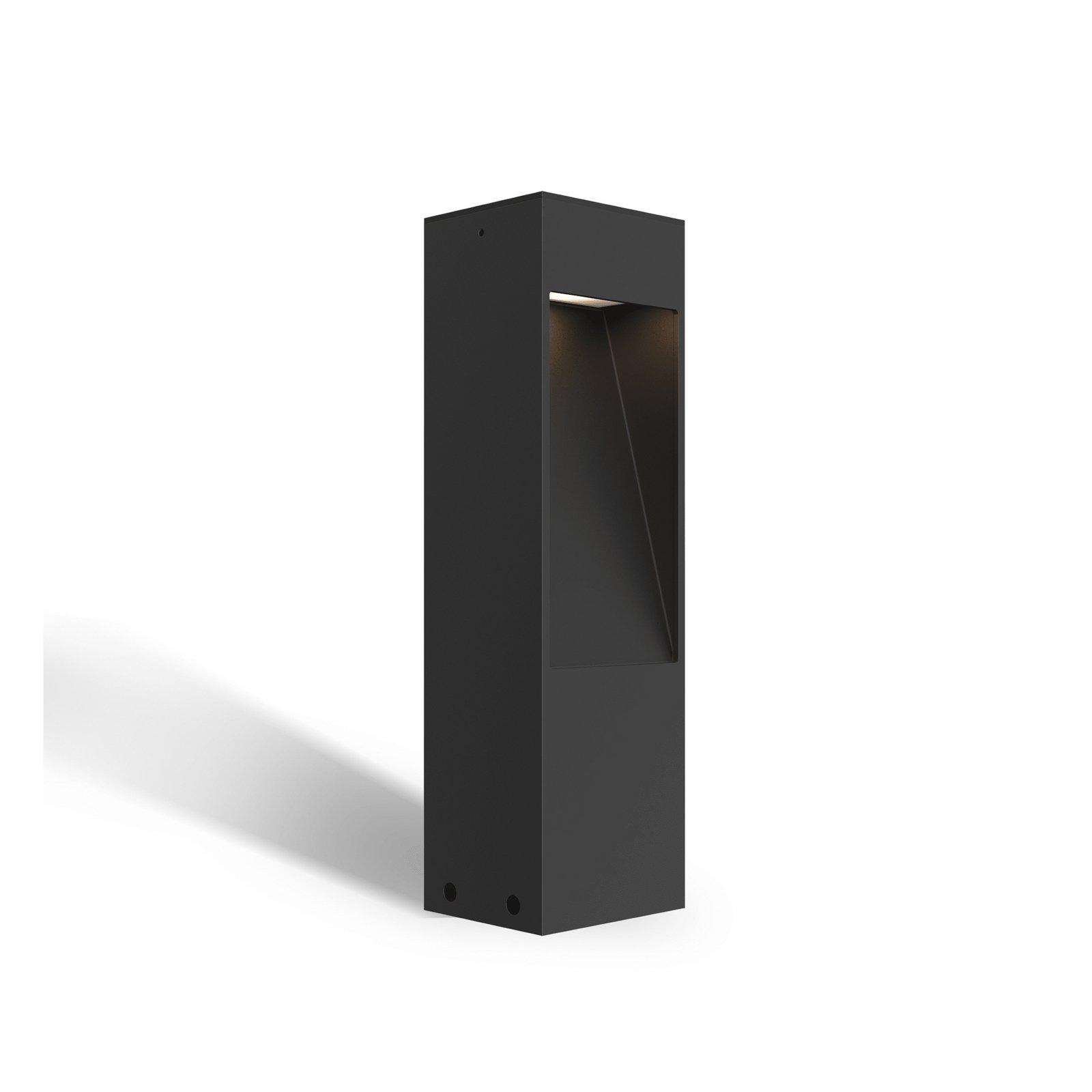 Calex LED pedestal light Terni, black aluminium, IP65