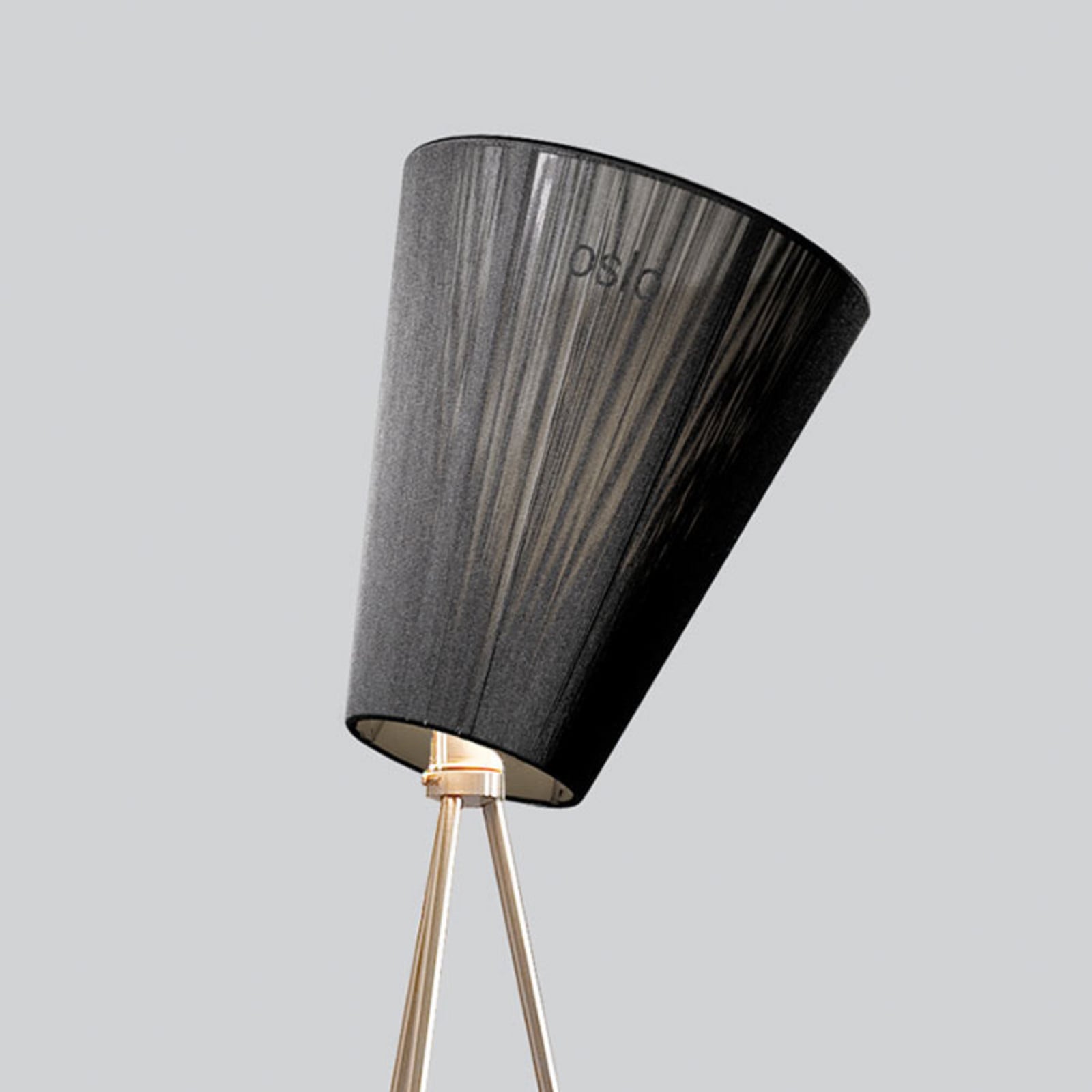 Oslo Wood Gulvlampe Stål/Sort - Northern - Stue - Design - Stof / tekstil - Med skærm