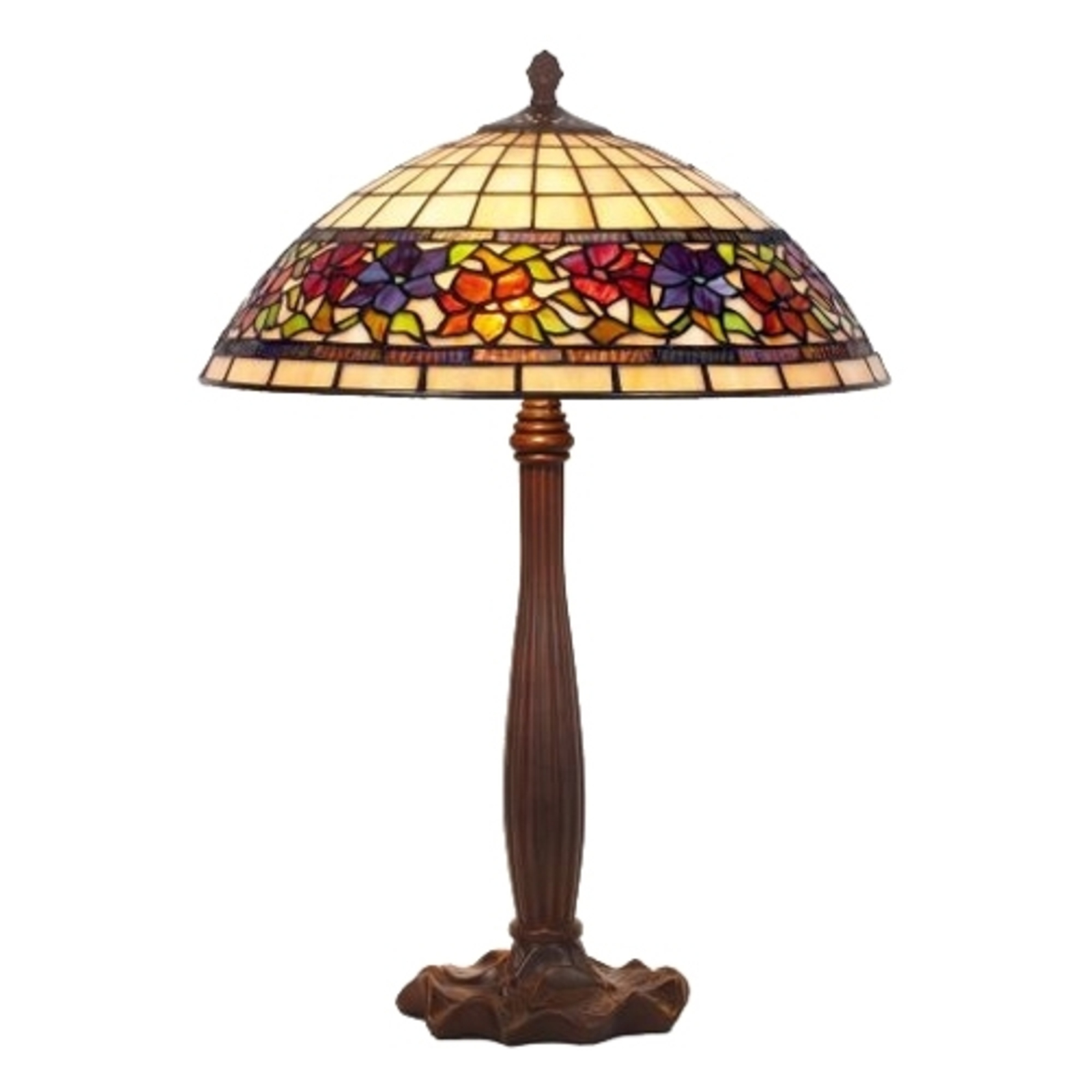 Oryginalna lampa stołowa FLORA w stylu Tiffany