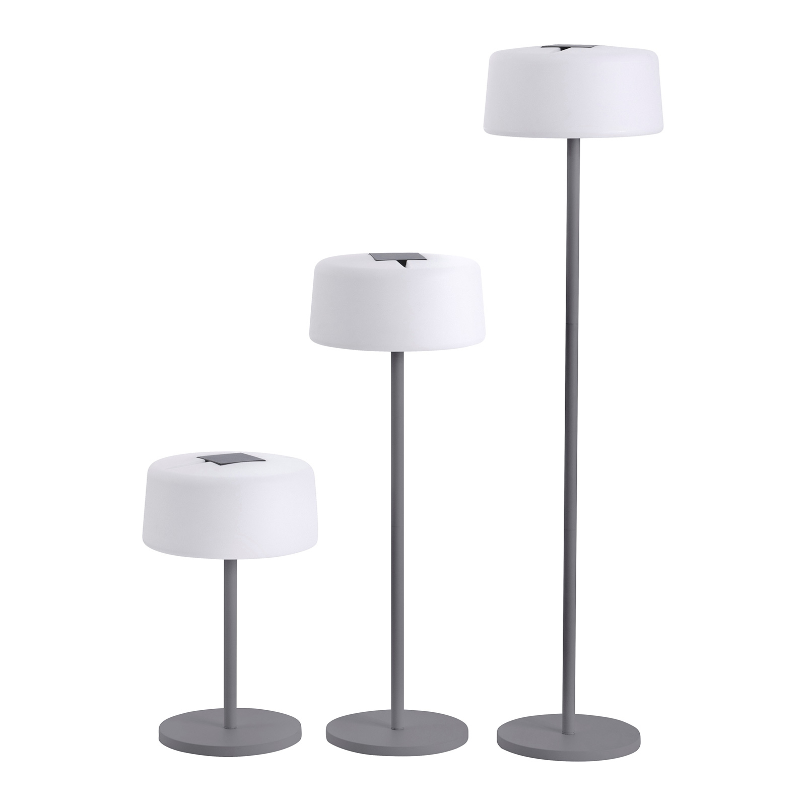Solar floor lamp Bump, 3 heights, sensor