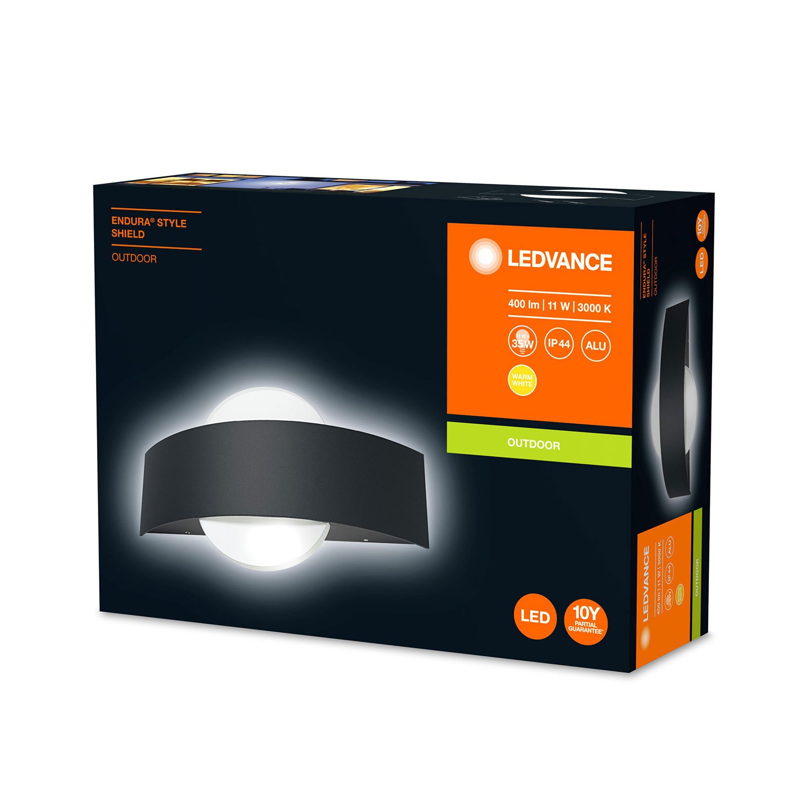 LEDVANCE Endura Style Shield apaļais āra sienas apgaismojums