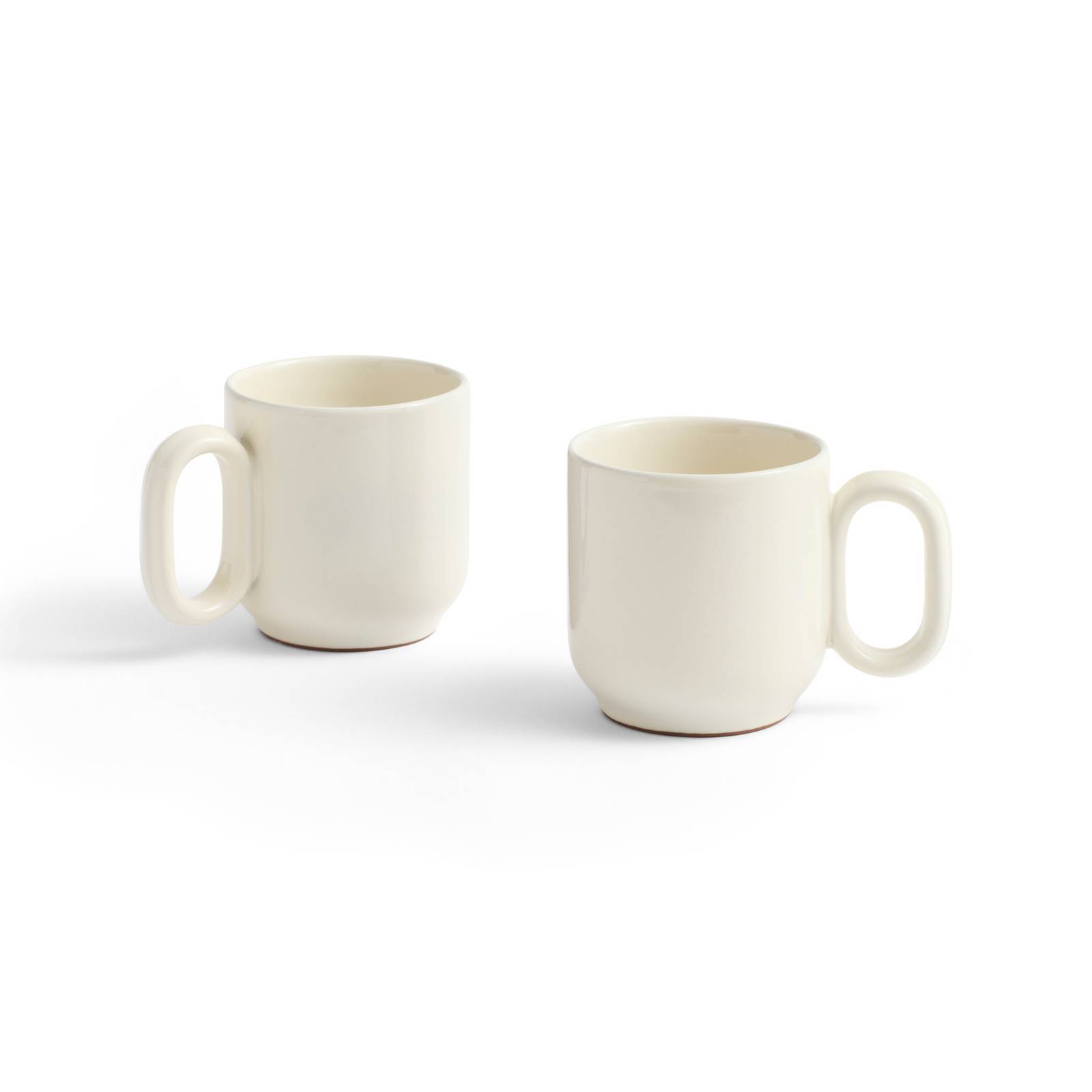 Hay Barro Cup, White, Ø 8 Cm, Set Of 2, Terracotta