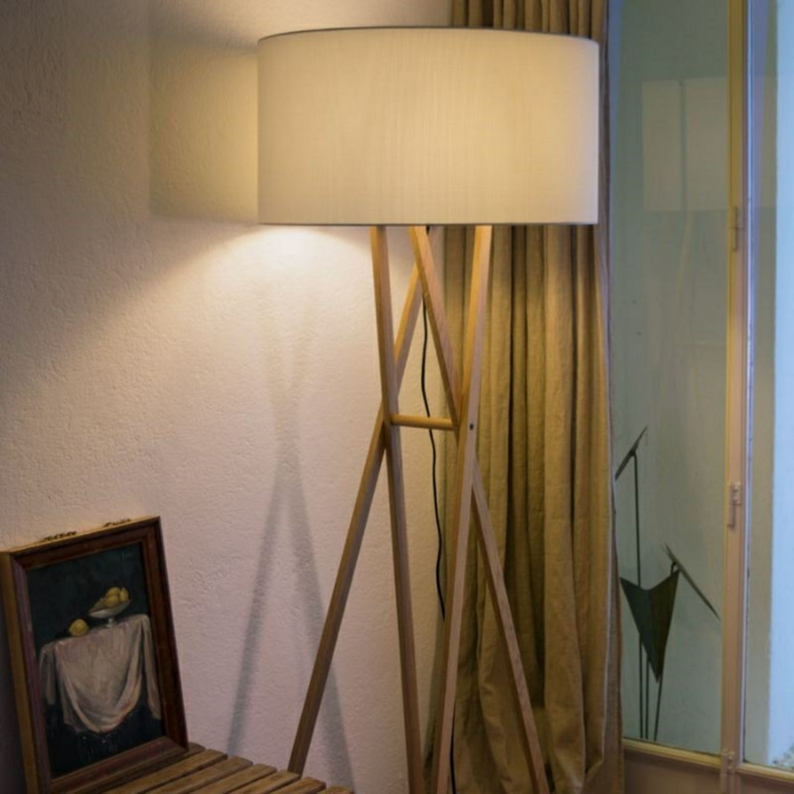 Cala P165 Floor Lamp White Oak - Marset