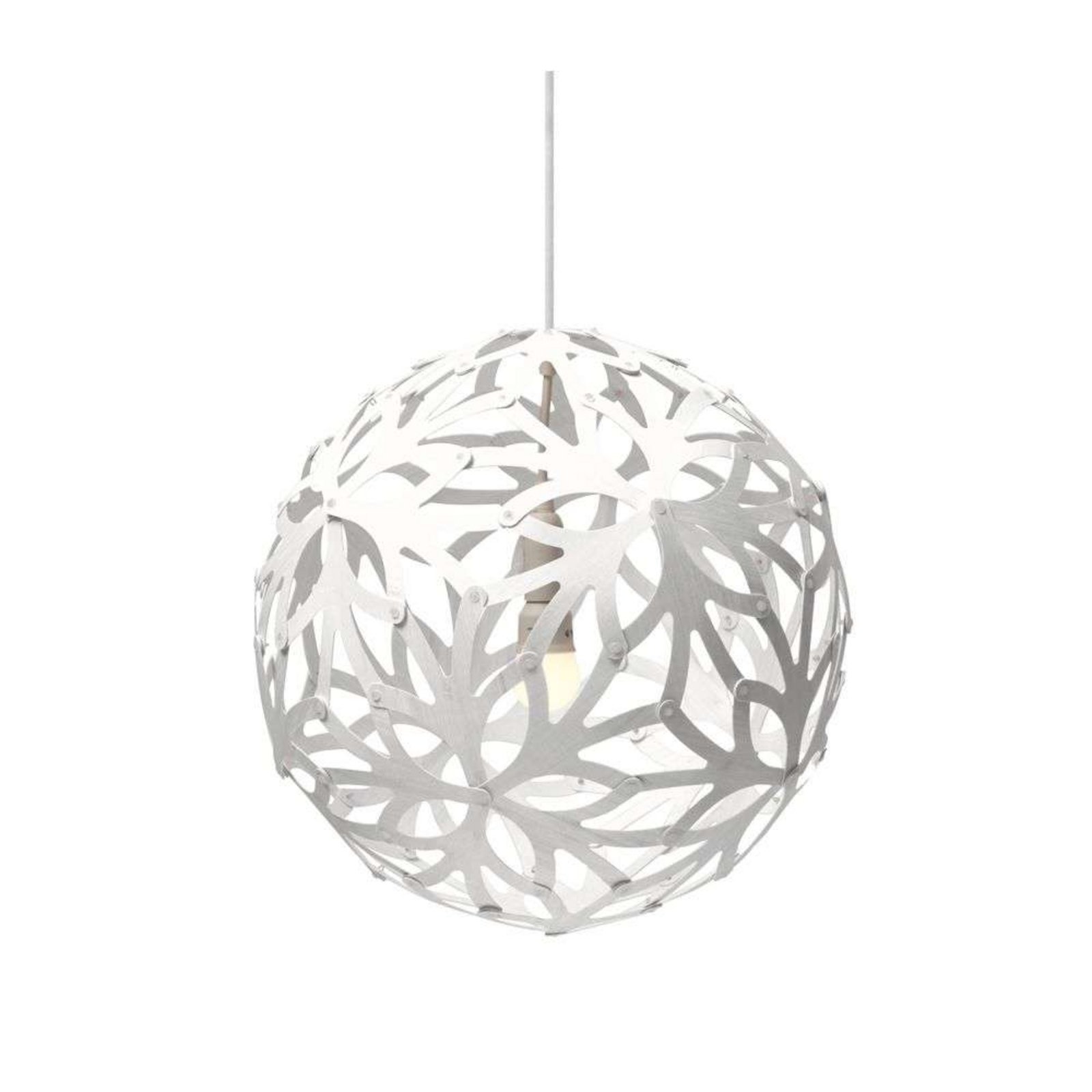 Floral Lampada a Sospensione Ø40 Bianco 2 Lati - David Trubridge