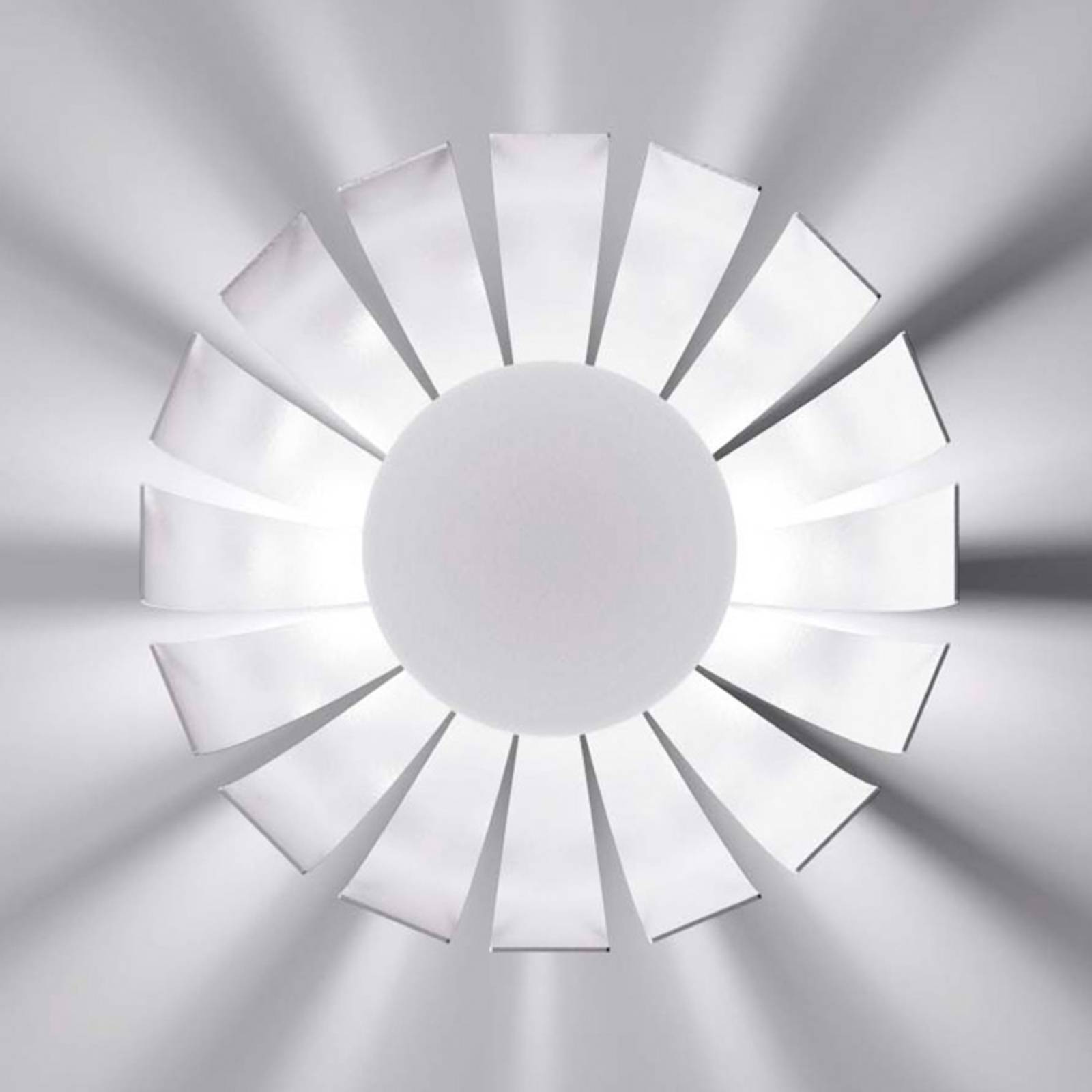 Valkoinen LED-design-kattovalaisin Loto 27 cm