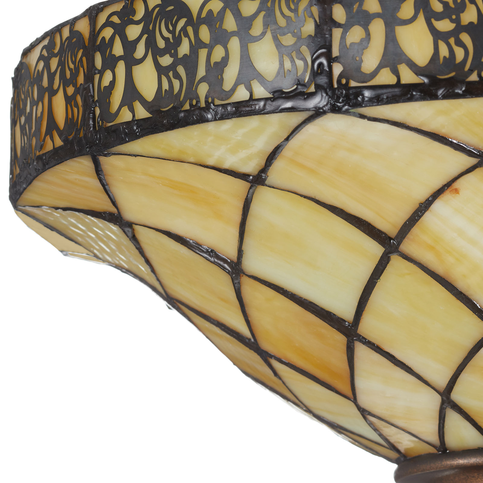 Diamond Tiffany-style uplighter floor lamp