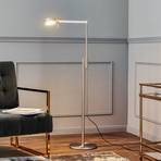Rothfels Ulrik piantana LED, dimmer, nichel