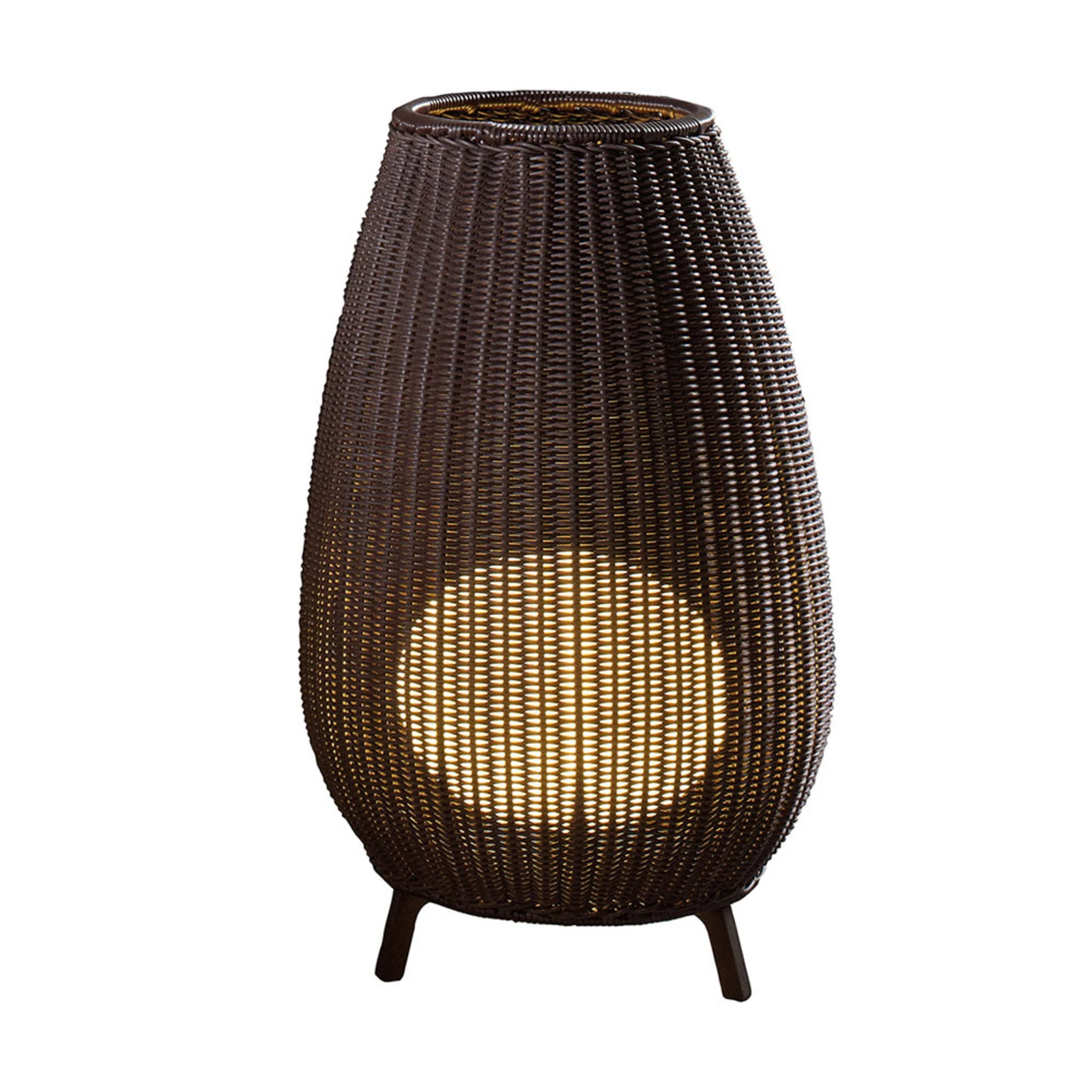 Bover Amphora 01 luč za teraso, rjava ratan