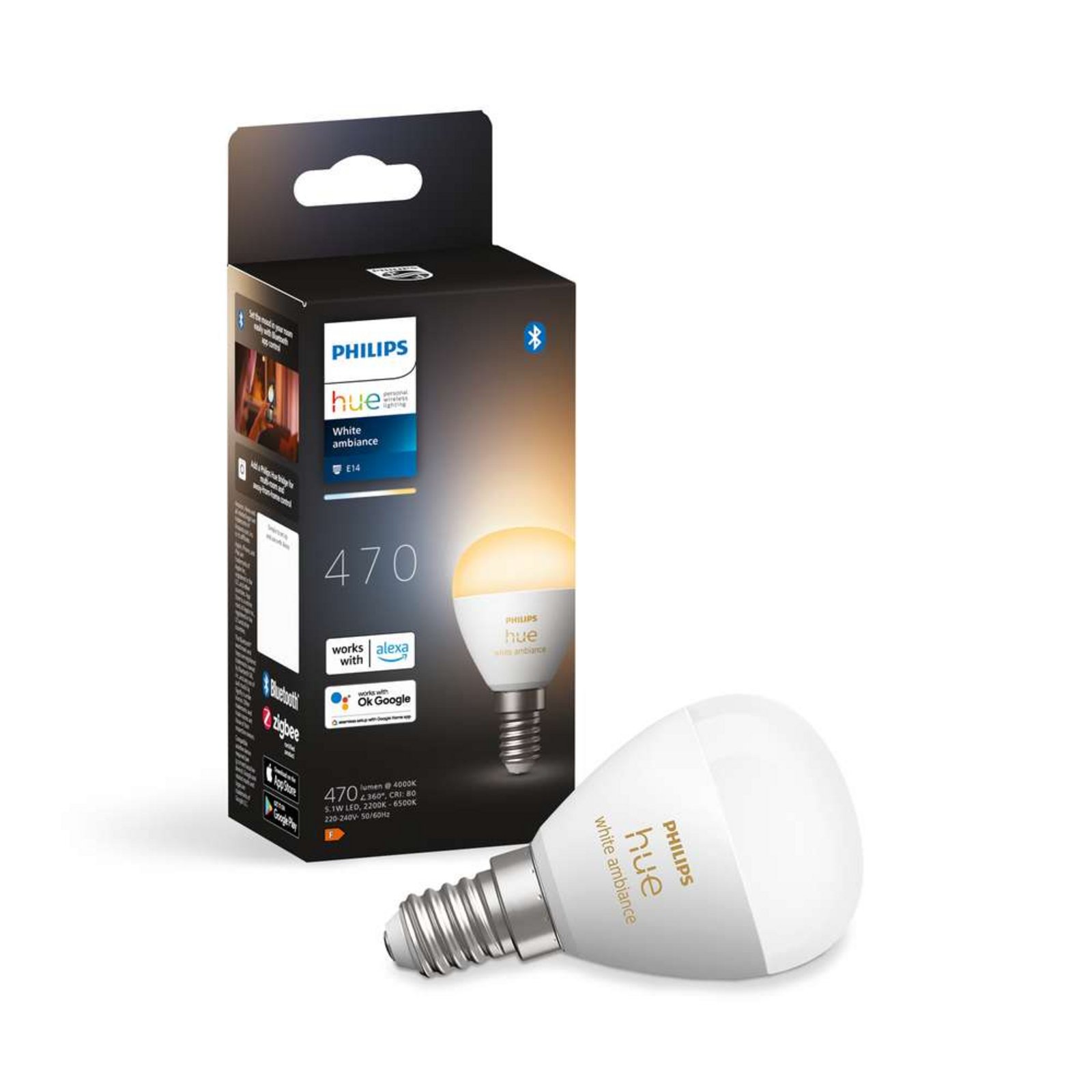 Philips Hue White&Amb. 5,1W Luster Corona E14 - Philips Hue