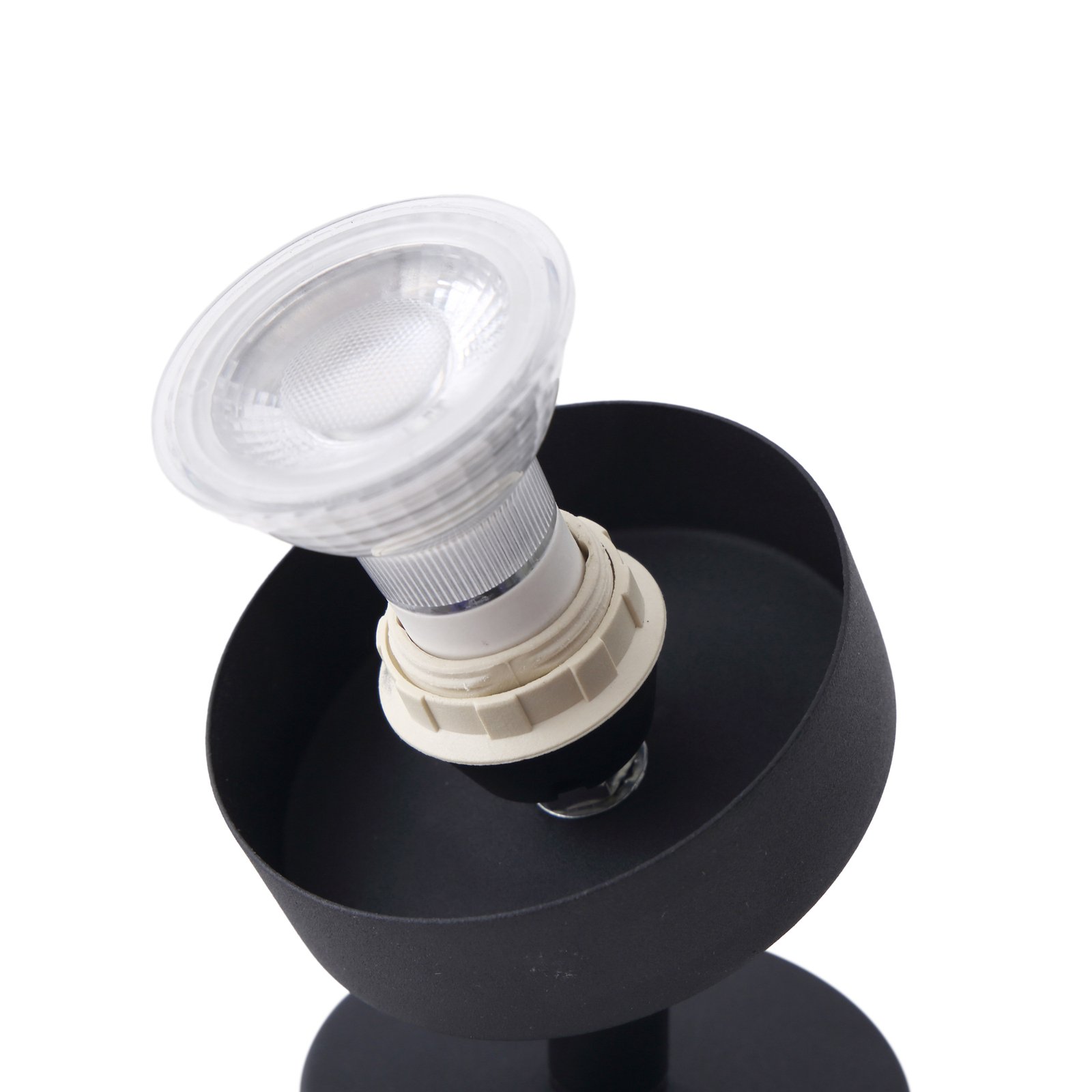 Ediz Vegglampe Wood/Black - Lindby