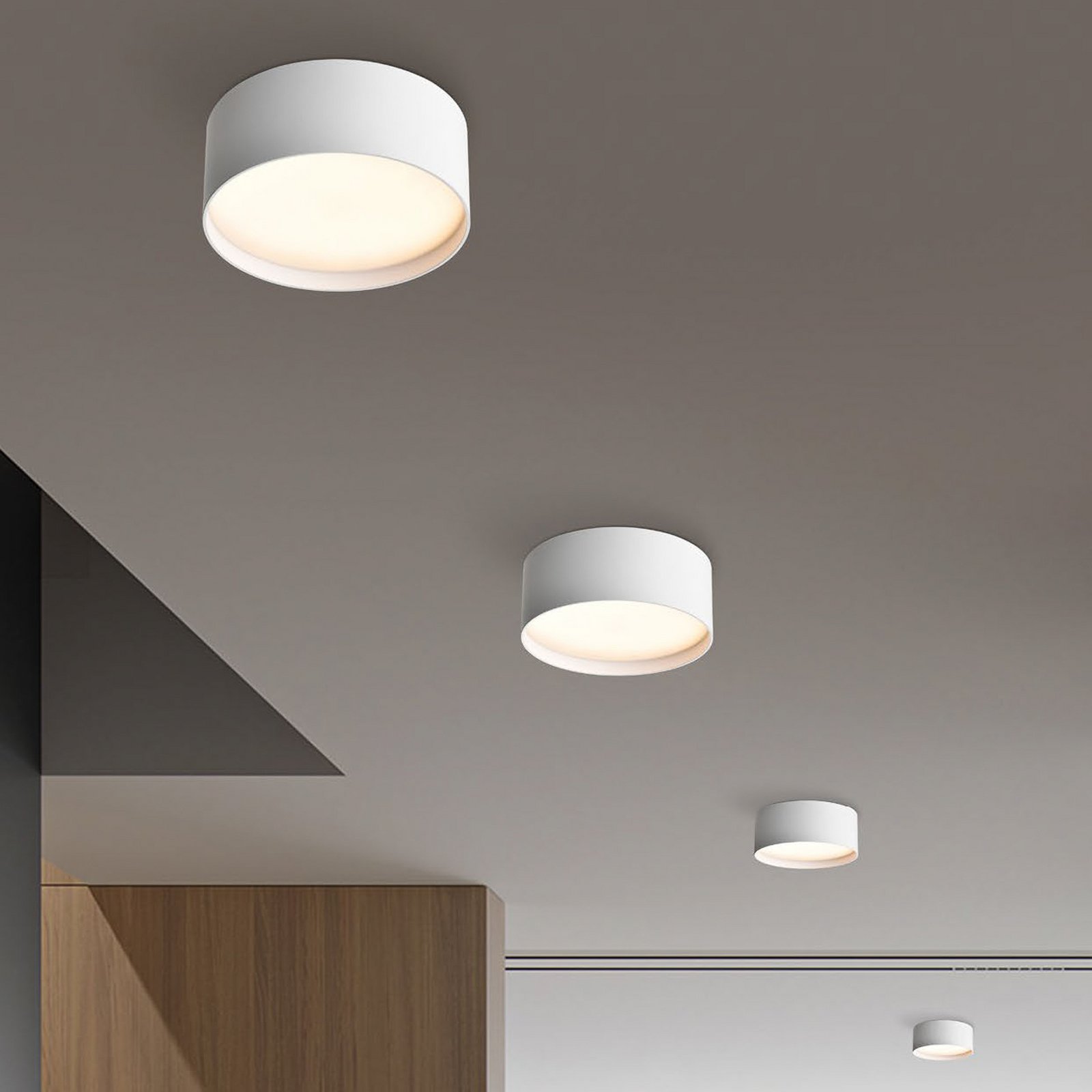 LED-Deckenlampe CMD 9194, Ø 15 cm, weiß, IP44, Metall