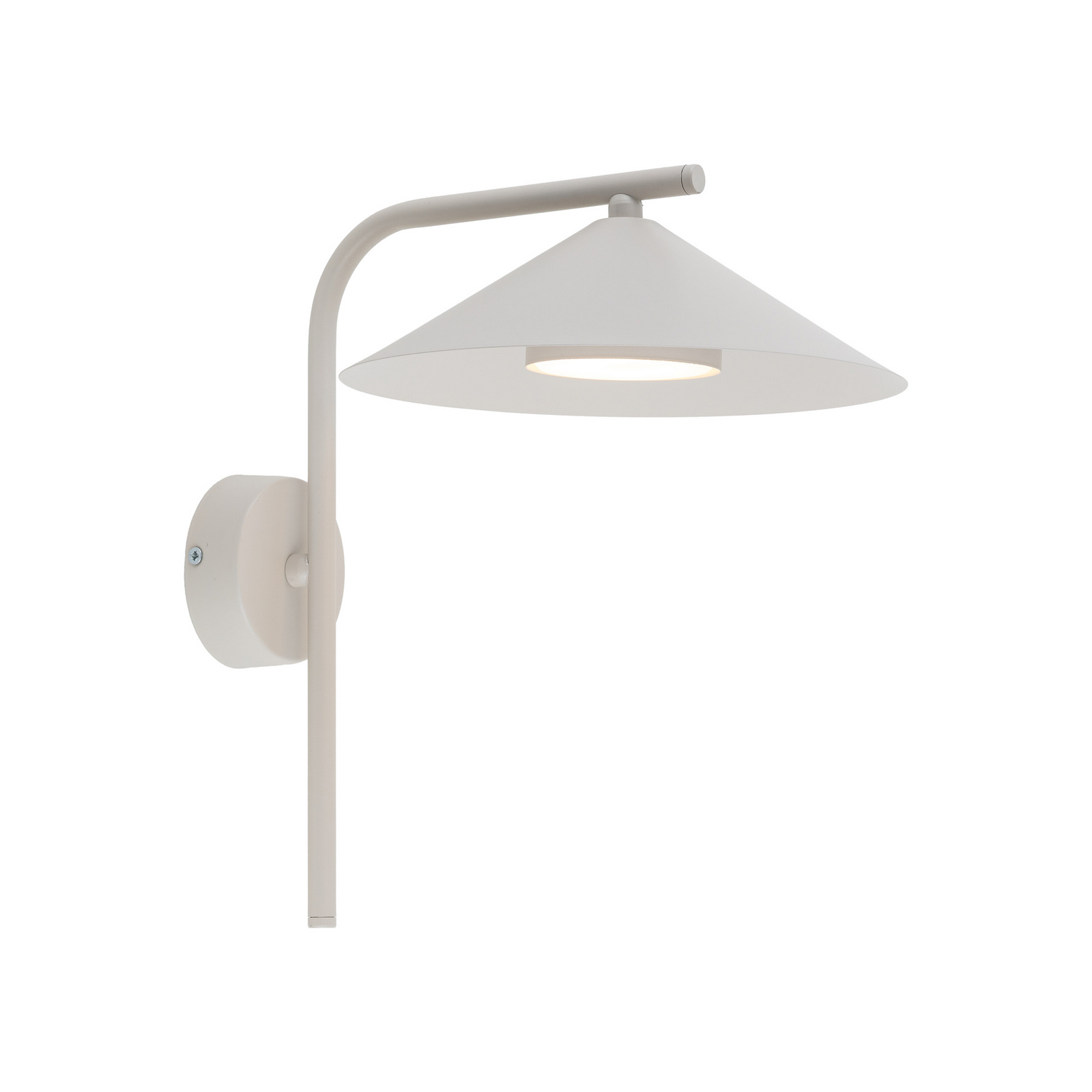 Sieninis šviestuvas „Lume S“, pilkai rusvos spalvos, metalinis, 31 cm aukščio,