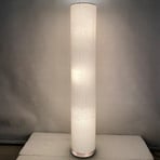 Ava floor lamp, sand-coloured fabric lampshade