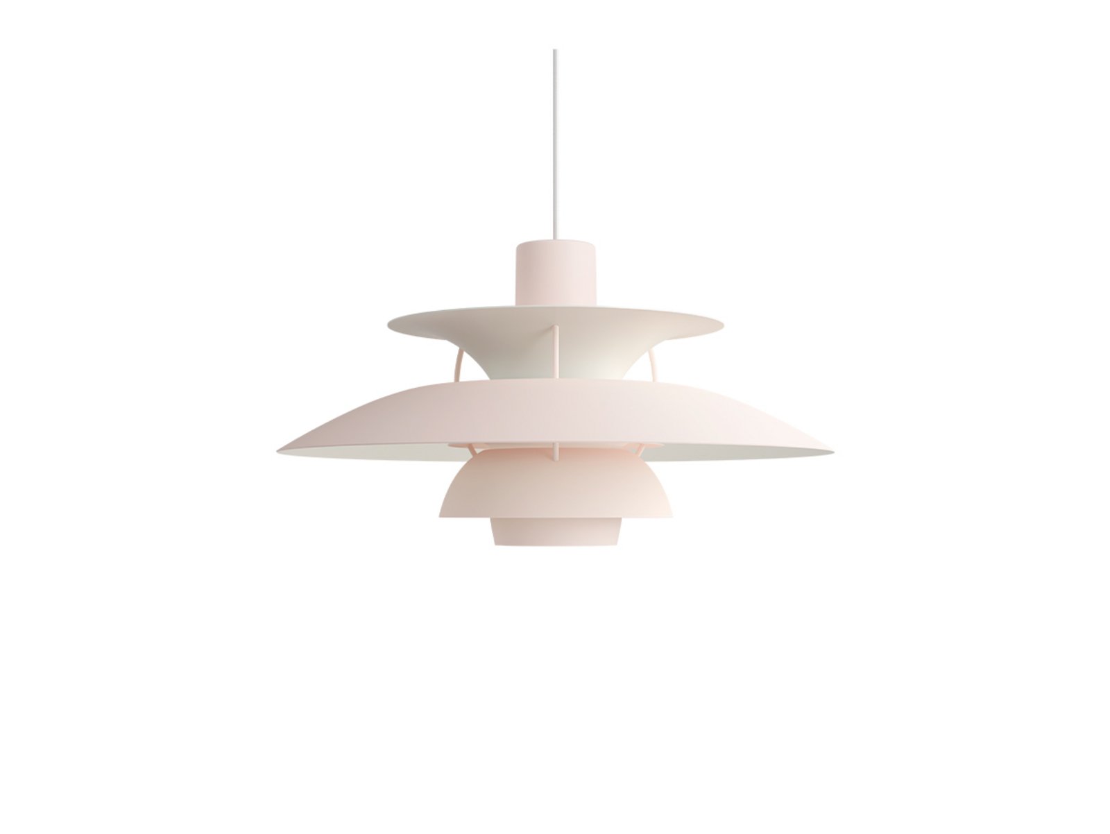 PH 5 Pendant Monochrome Pale Blush - Louis Poulsen