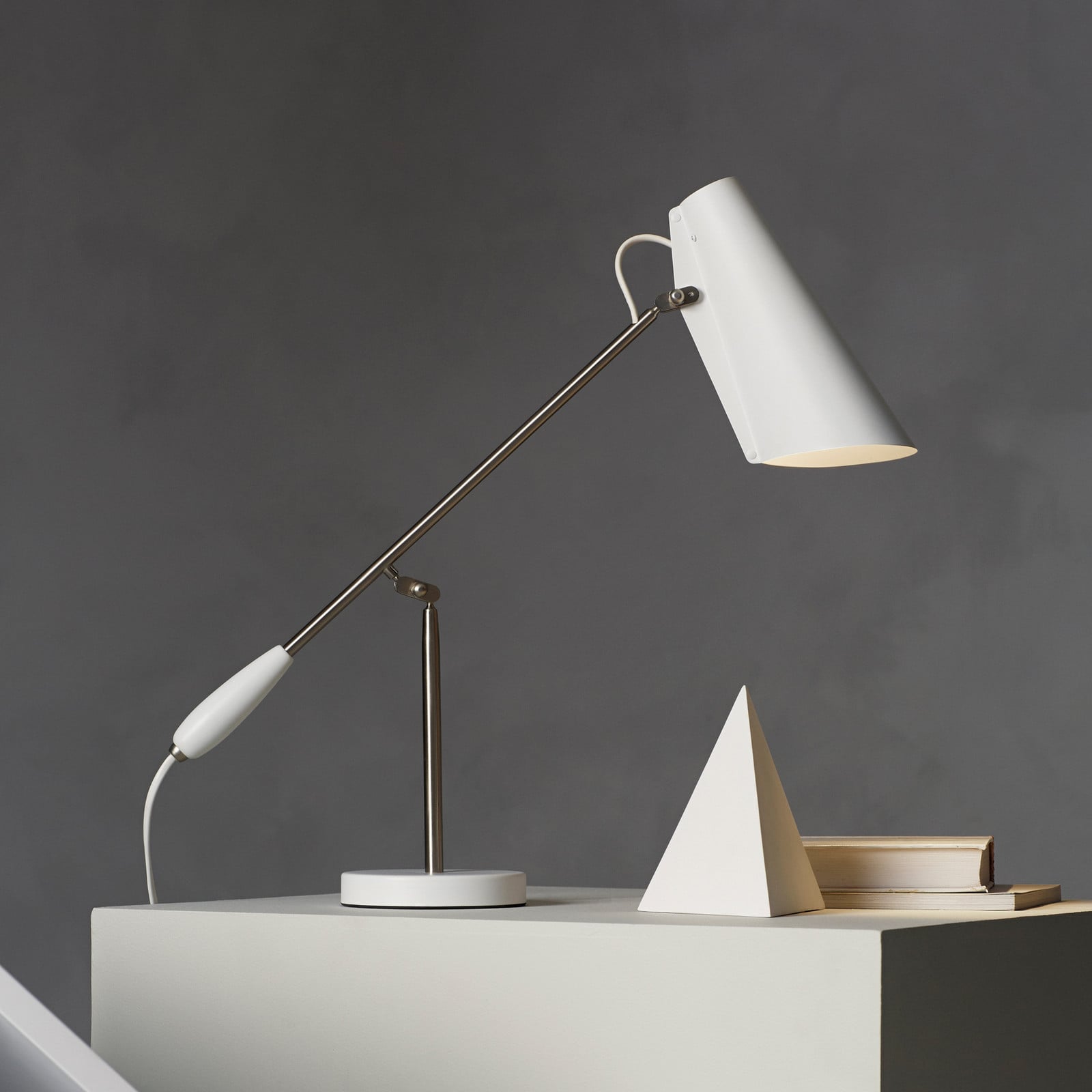 Birdy Bordlampe Hvid/Krom Northern - Stue - Design - Metal - Med én lyskilde