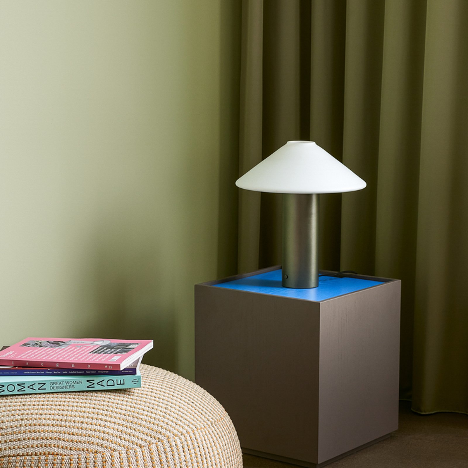 Orbit Table Lamp Dark Green - Hübsch