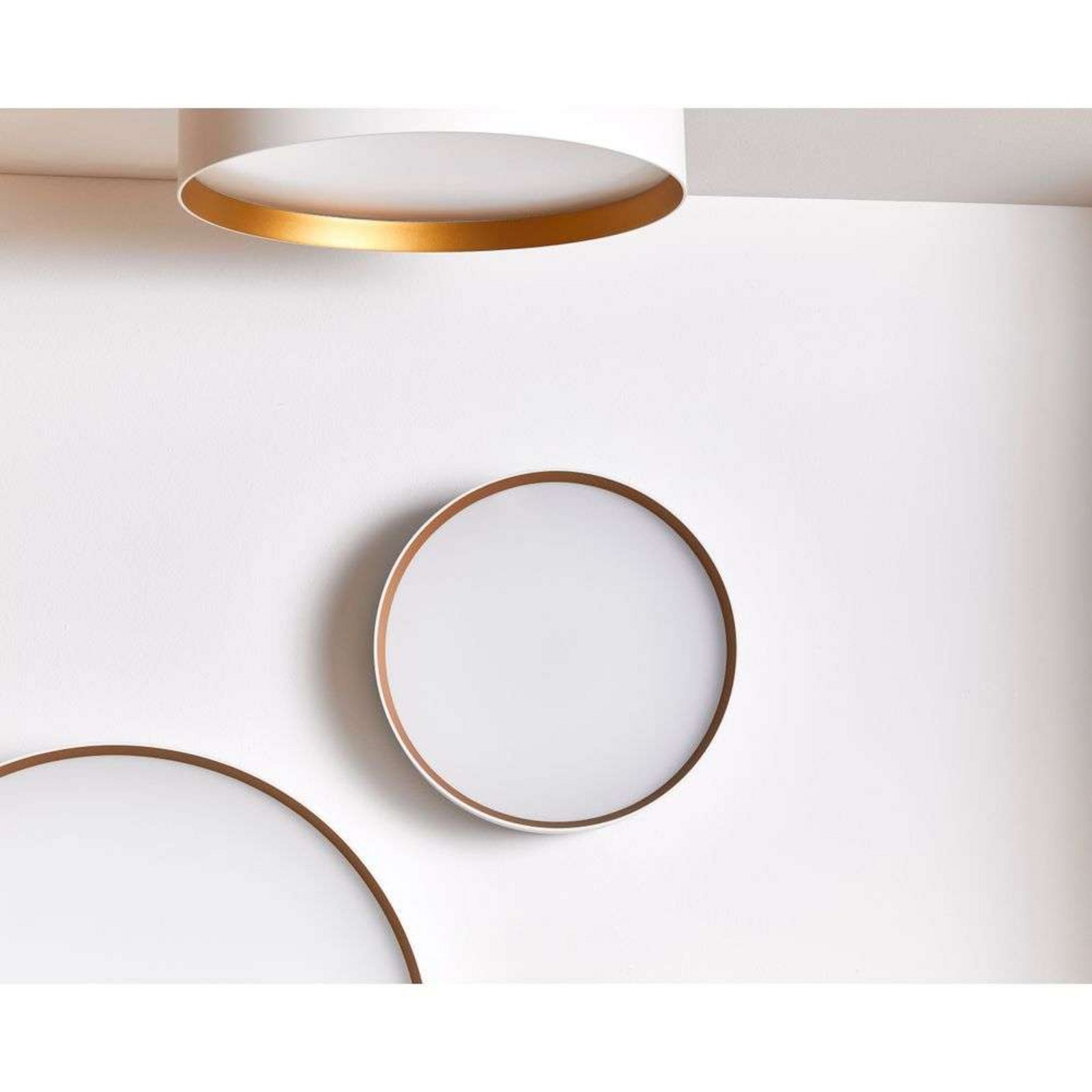 Lucia 45 Ceiling Lamp White/Gold - Loom Design