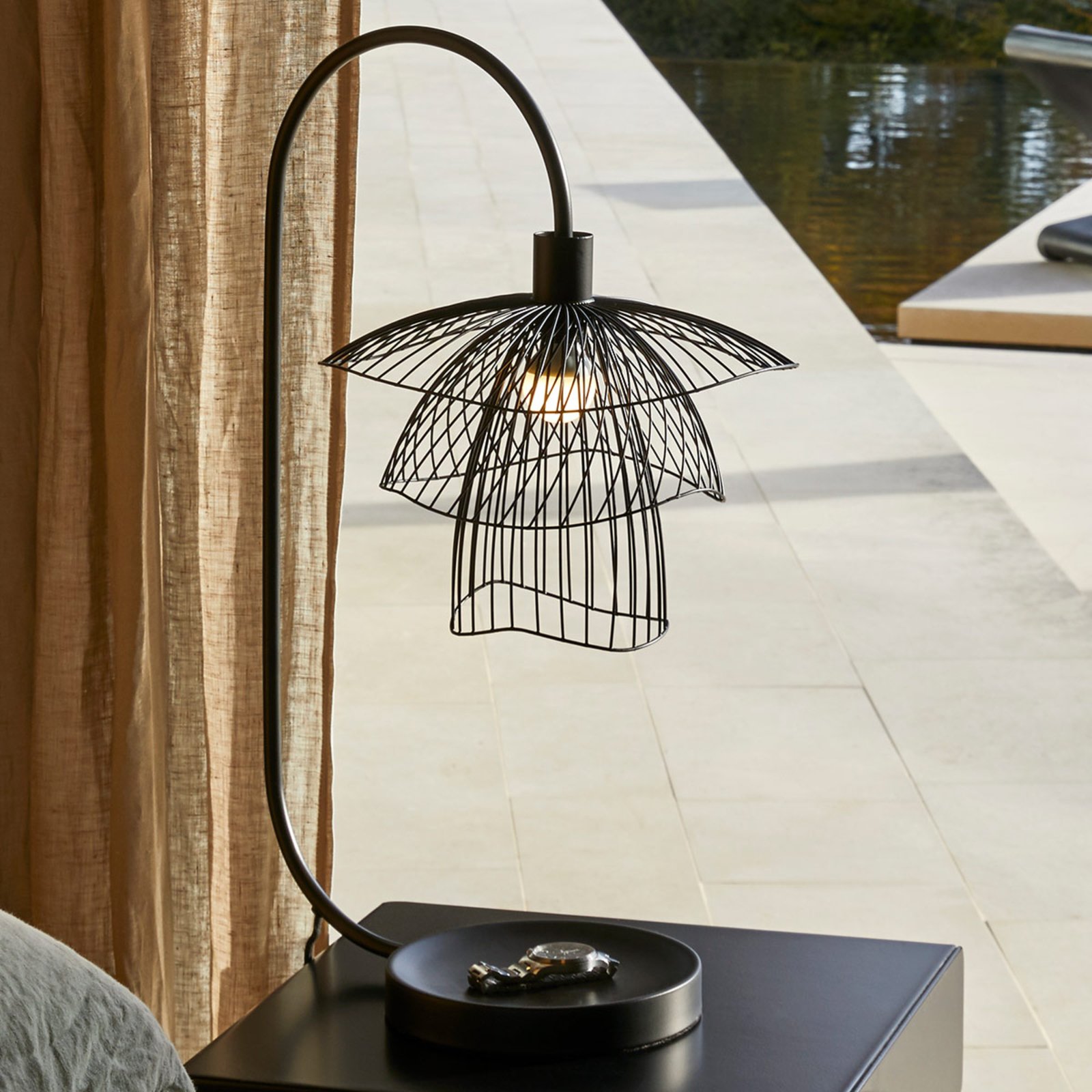 Forestier Papillon XS table lamp, black