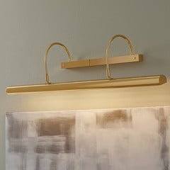 Lunga lampada per quadri PICTURE ottone lucido
