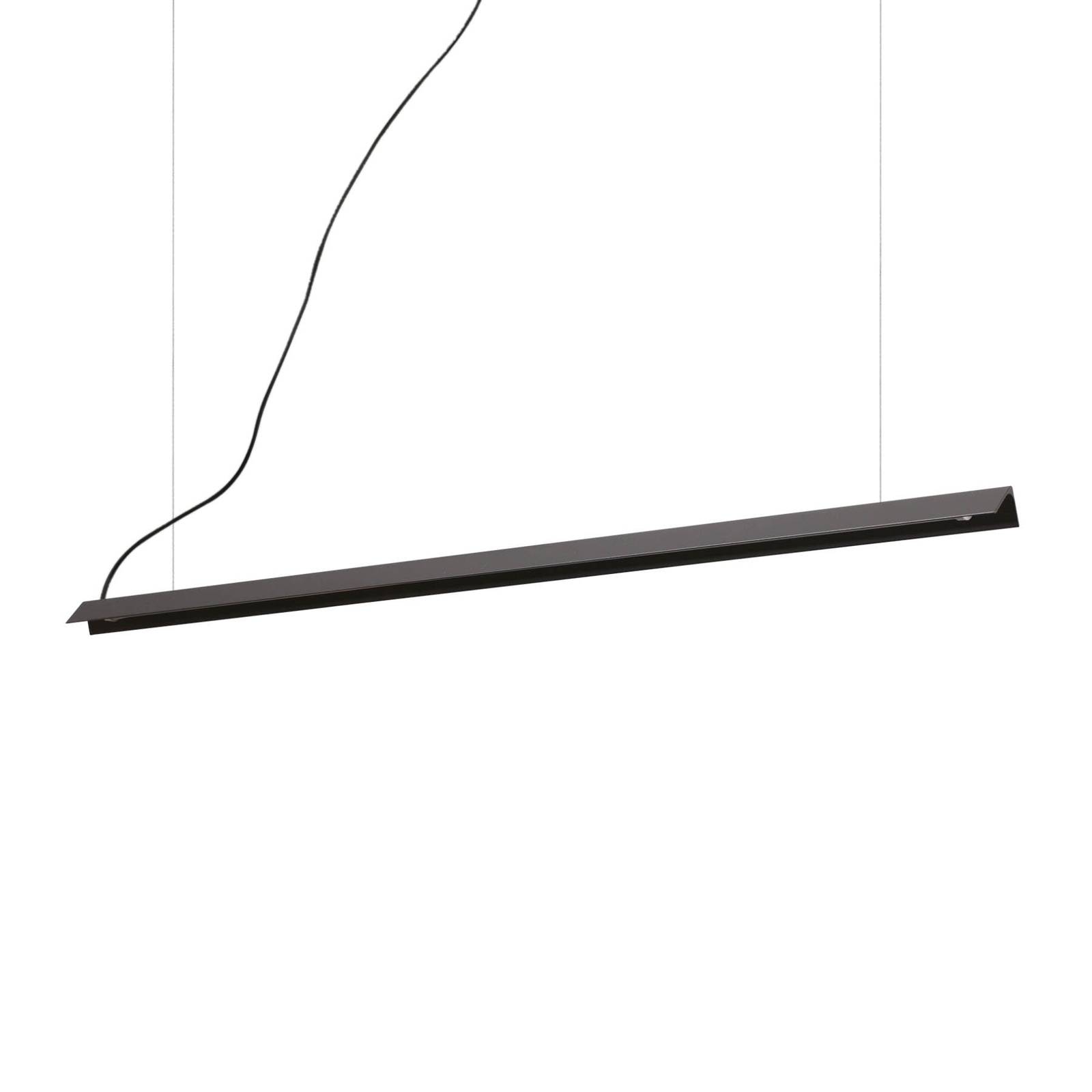 Photos - Chandelier / Lamp Ideal Lux Ideallux  LED pendant light V-Line, black 