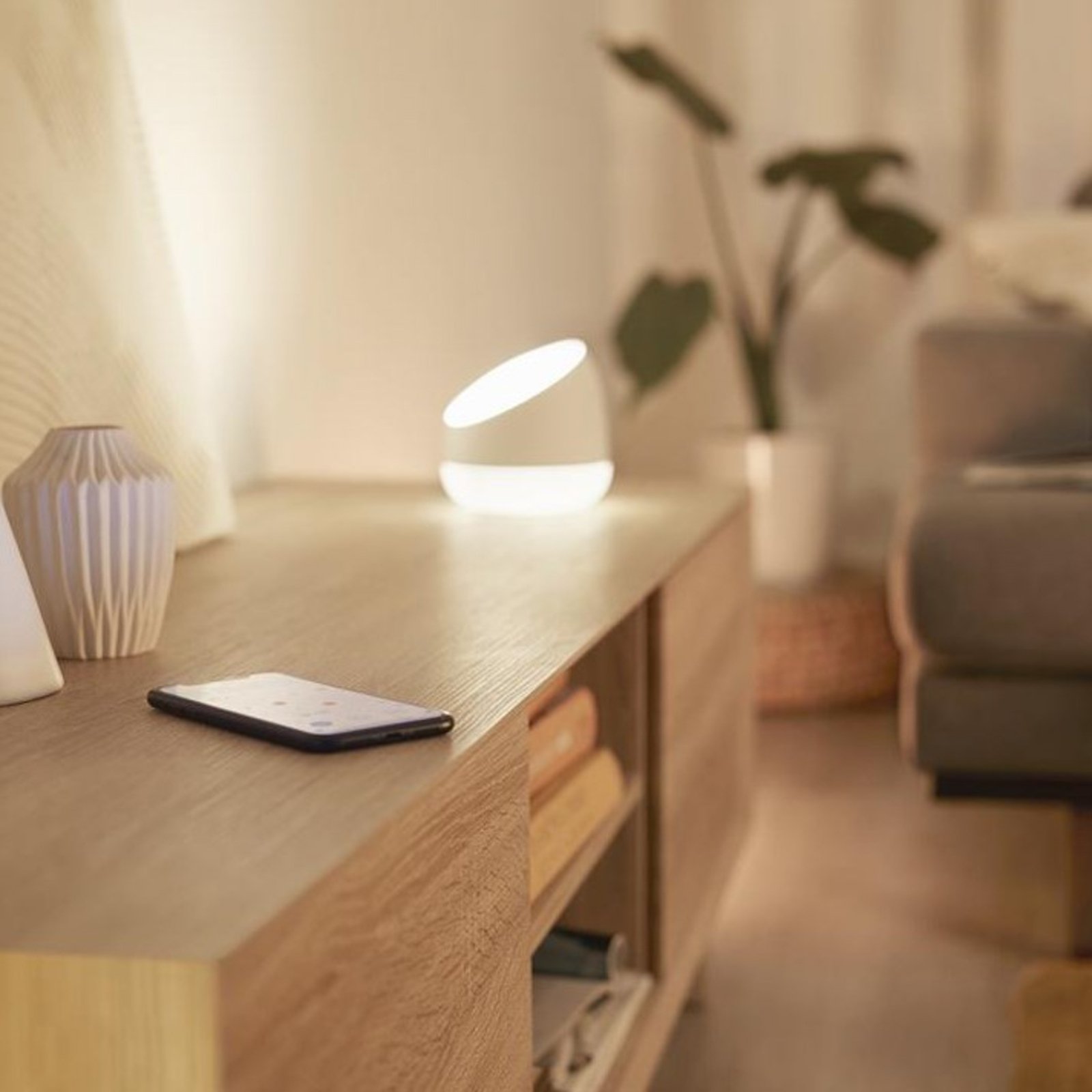 SquirePrijenosni Stolna lampa RGB Bijela - WiZ
