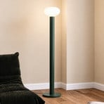 Flo floor lamp, green, height 138 cm, 1-bulb, glass