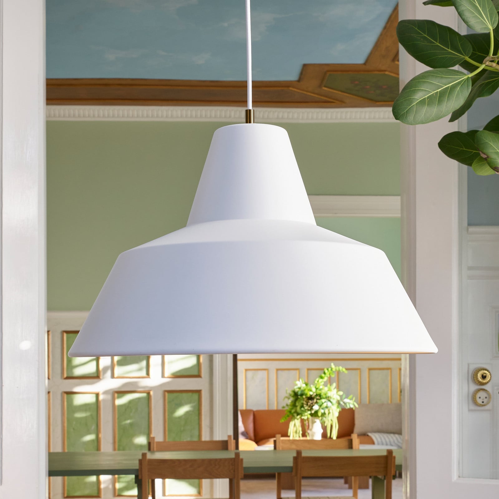 Atelier W4, suspension, blanc mat, aluminium, E27 - Made By Hand Workshop W4