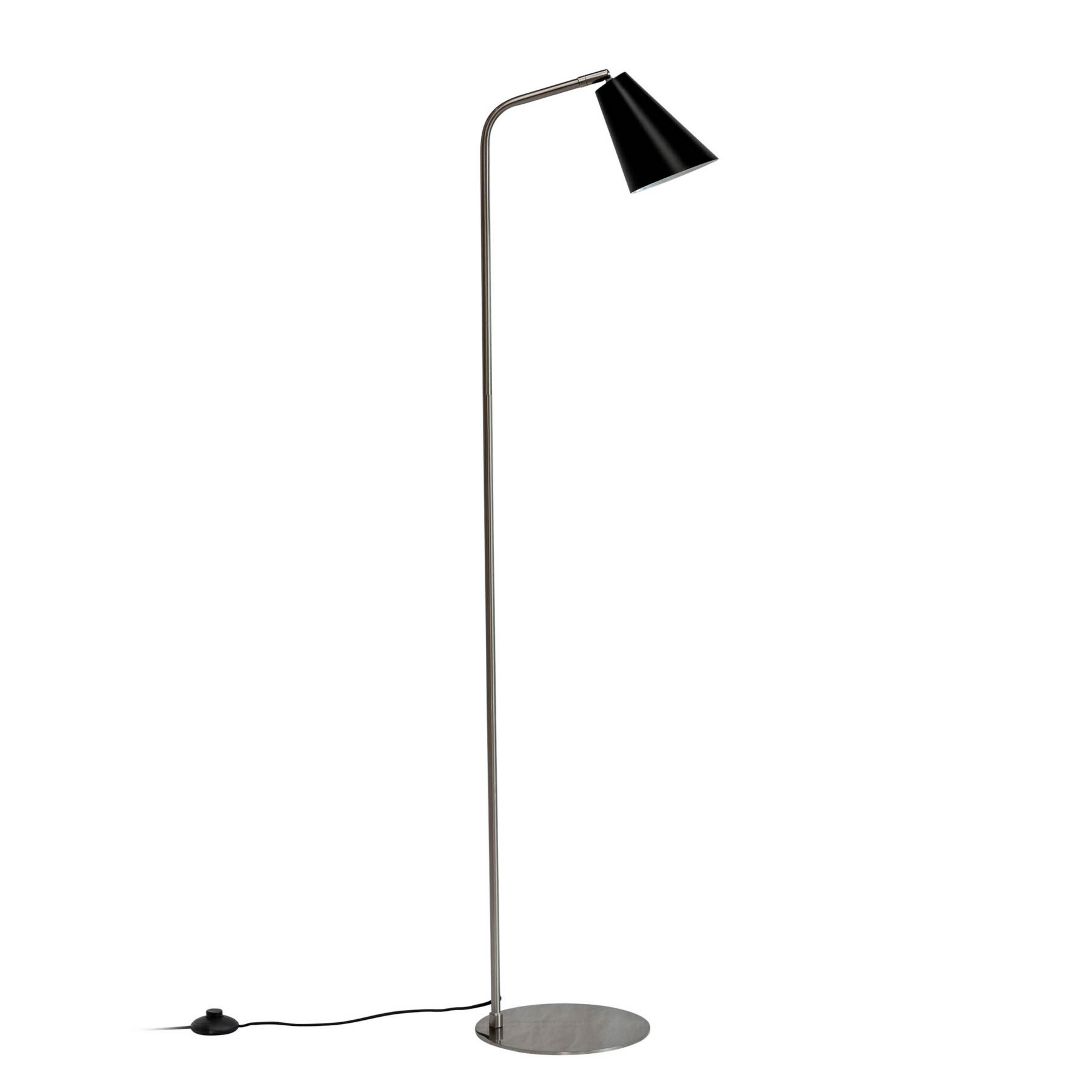 Oswald Lampa Podłogowa Black/Steel - Dyberg Larsen