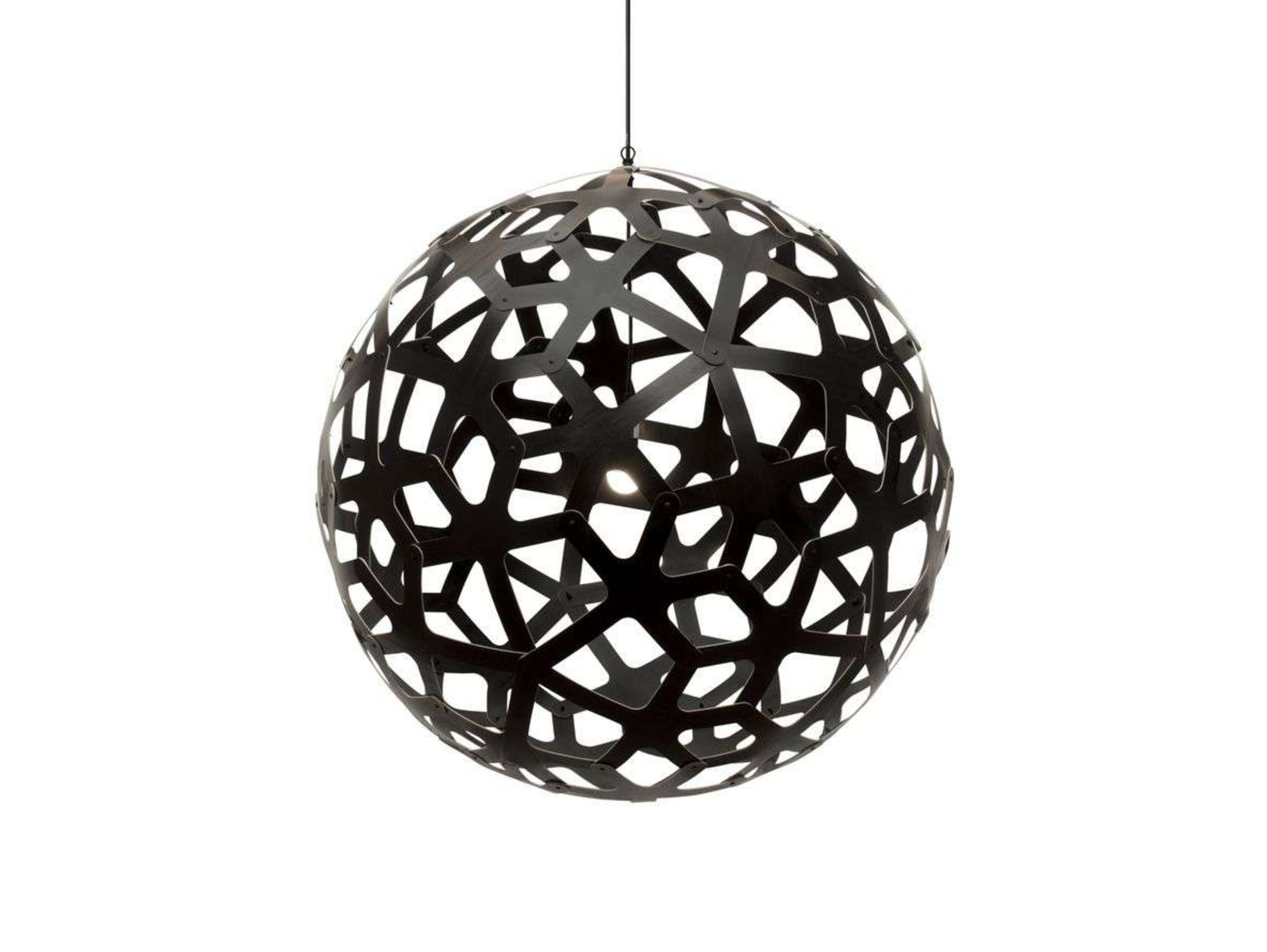 Coral Suspension Ø120 Noir 2 Côtés - David Trubridge