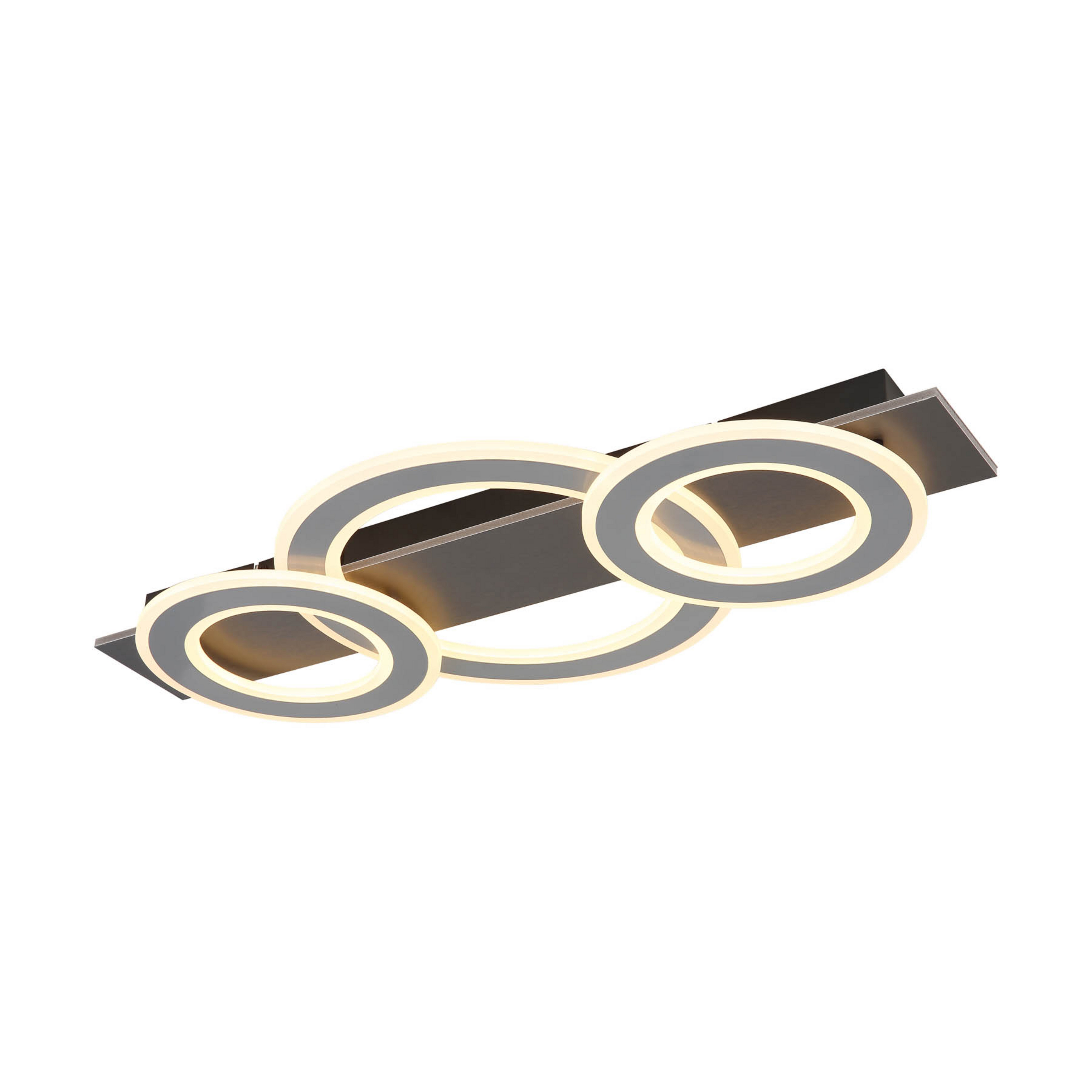 Candeeiro de teto LED Jayden, comprimento 73 cm, antracite/cinzento, metal