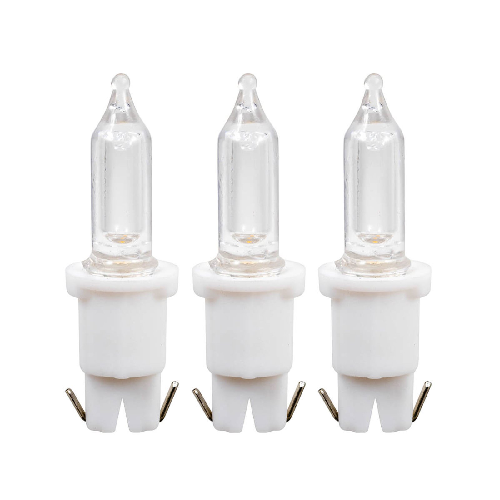 Push-in 0.06 W 3 V spare bulbs in pack of 3