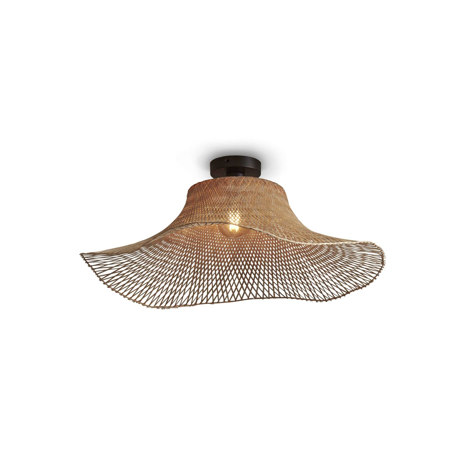 GOOD & MOJO Ibiza ceiling lamp, Ø65cm natural