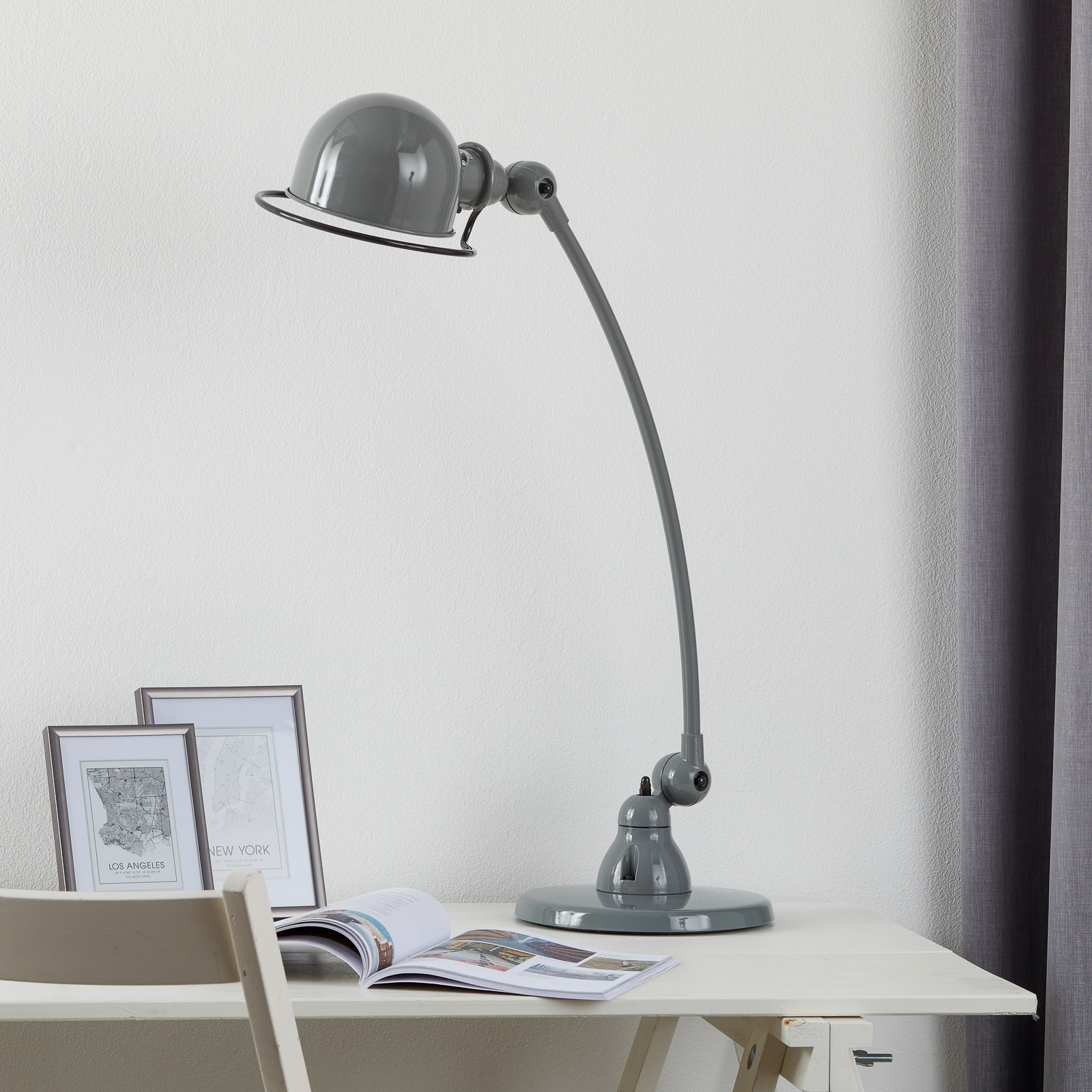 Jieldé Loft C6000 table lamp, curved, grey