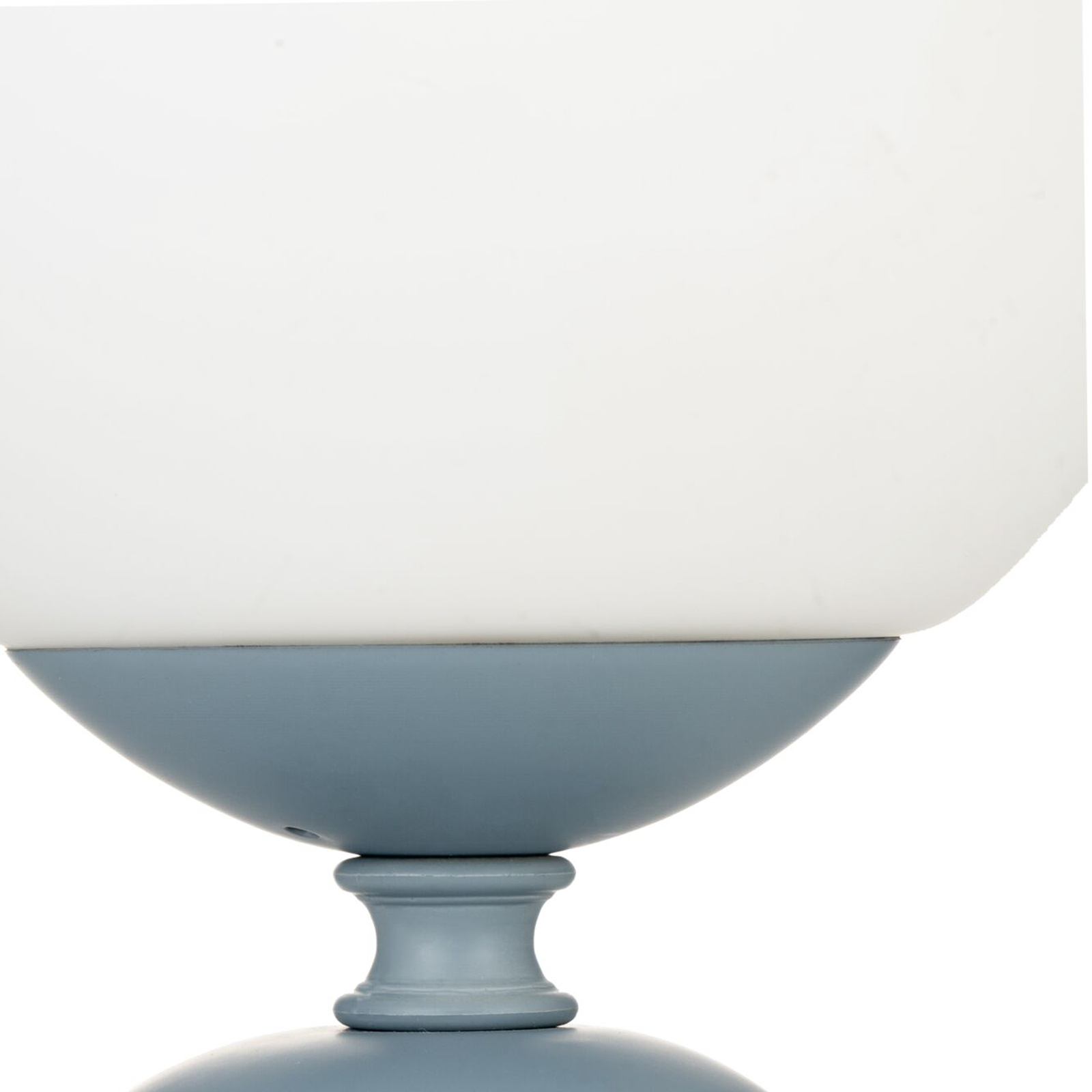 Candeeiro de mesa Pauleen Glowing Charm, base em cerâmica azul