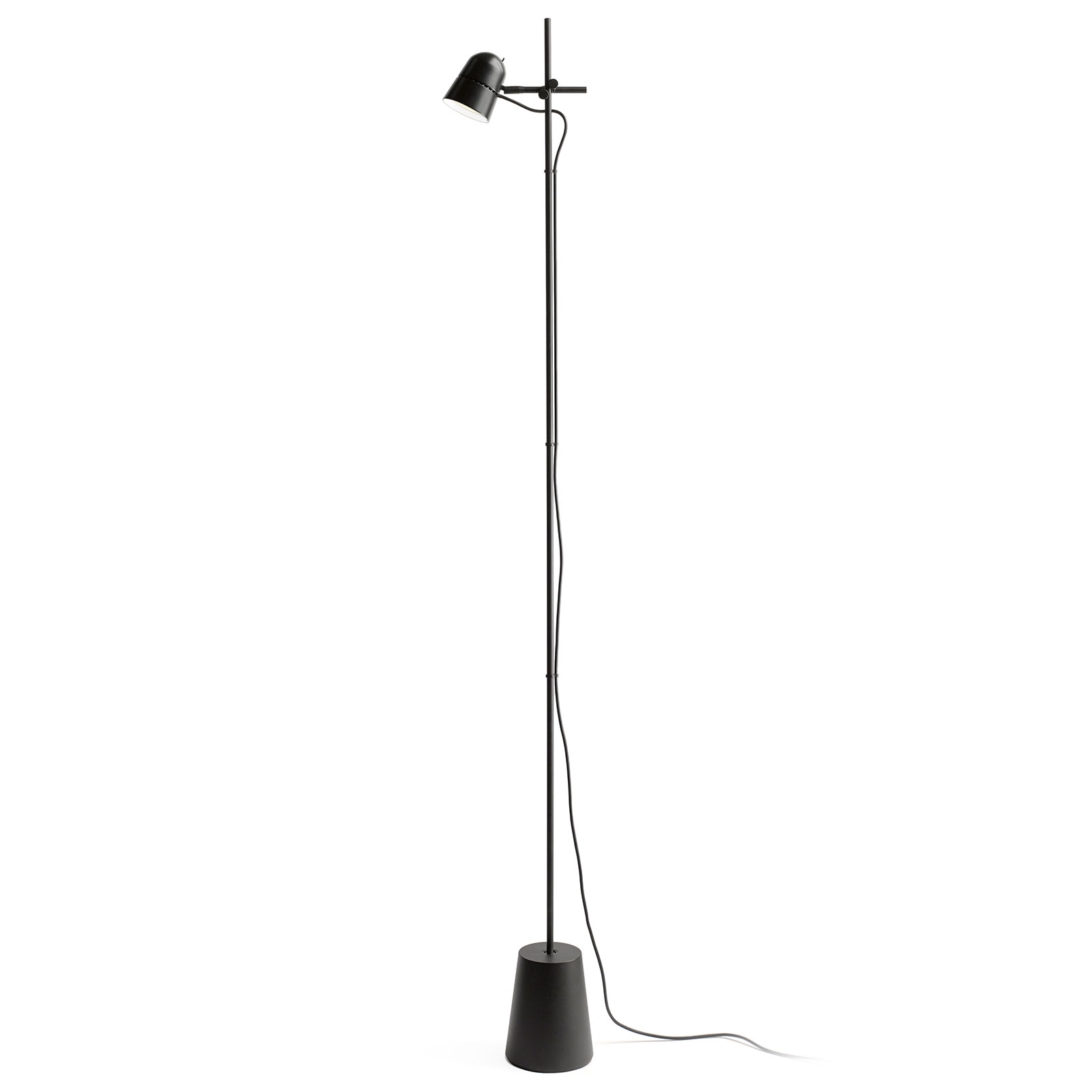 Luceplan Counterbalance stojaca LED lampa, čierna