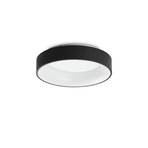 Ideal Lux LED-kattovalaisin Ziggy, musta, Ø 45 cm, metallia