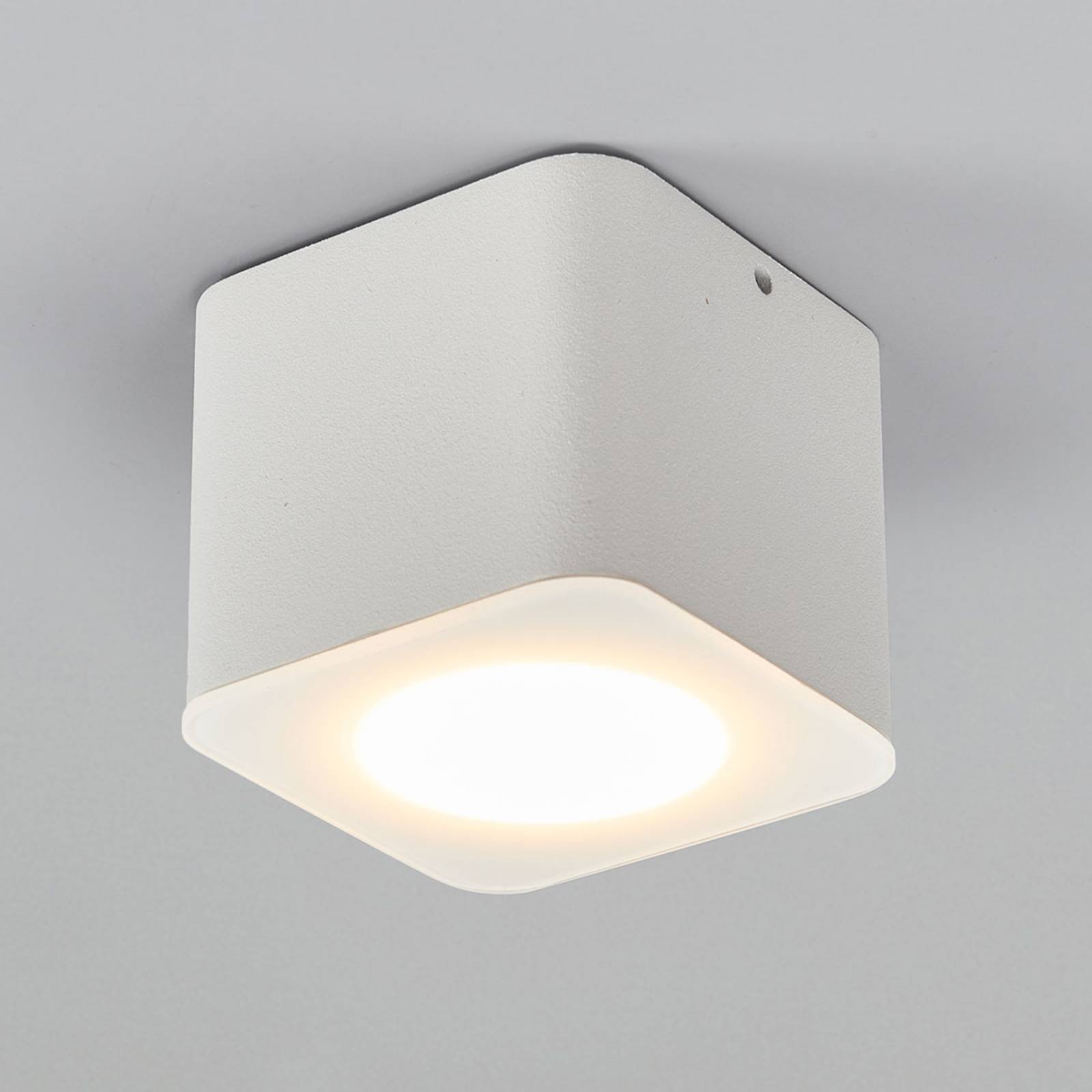 Helestra Oso LED-loftspot kantet hvid mat
