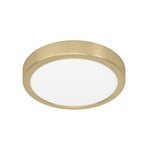 Panel LED de superficie Fueva 5 IP20 830 latón Ø21cm