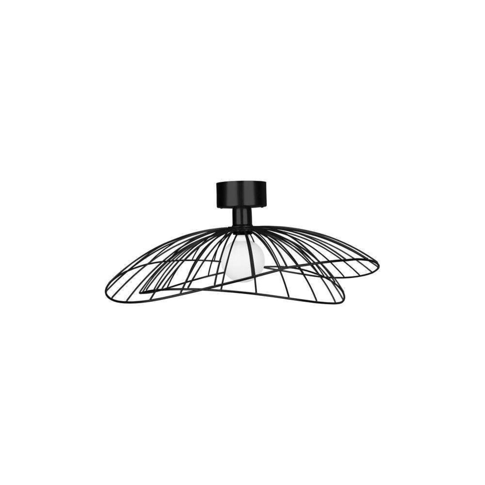 Ray 60 Aplică de Perete/Plafonieră Negru - Globen Lighting