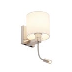 Brinja FlexApplique Murale White/Chrome - Lucande