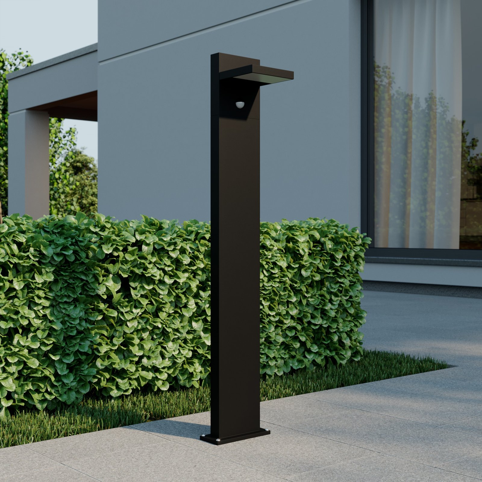 Silvan LED Garten Leuchte H100 w/Sensor Graphite - Lucande