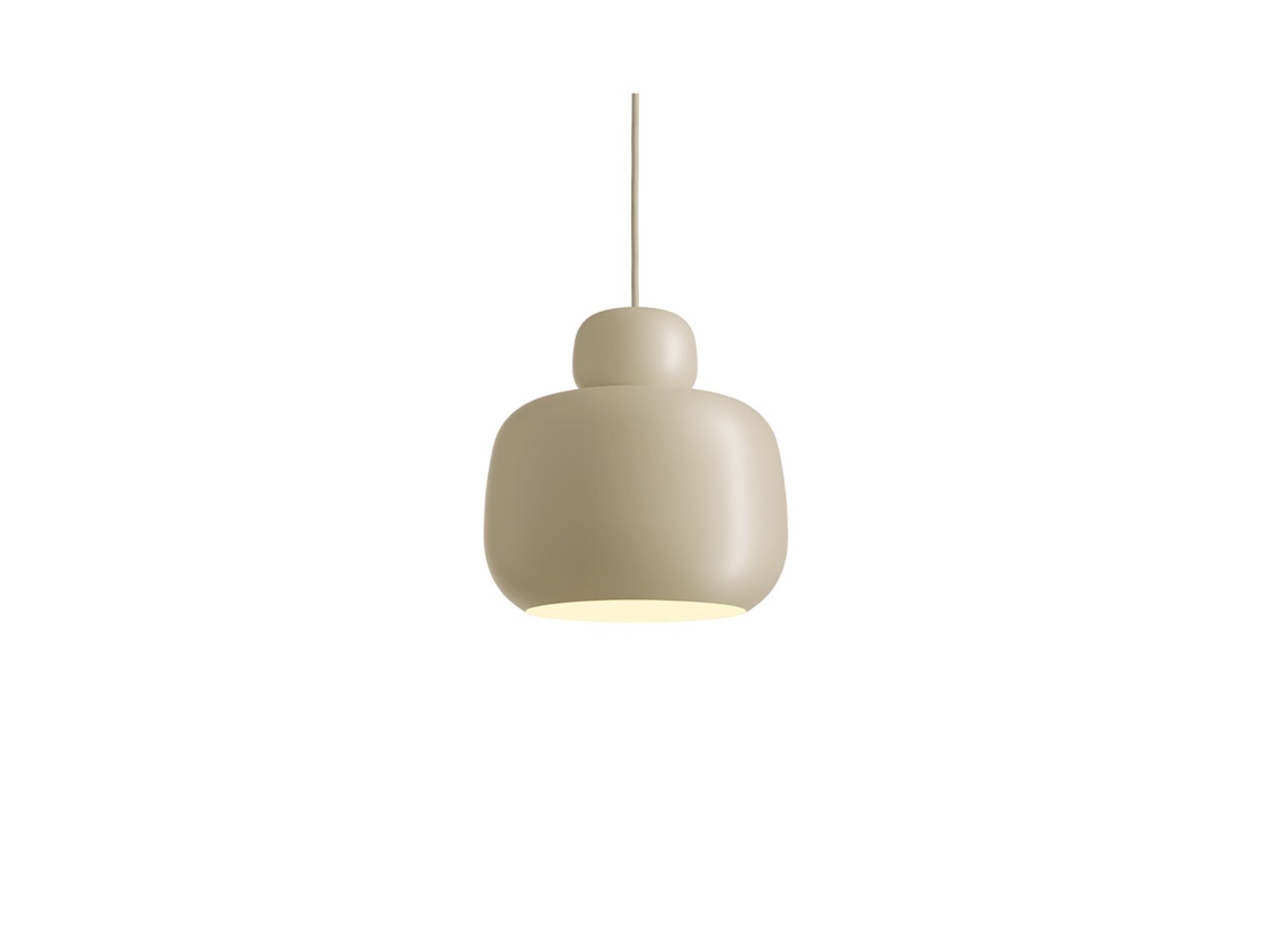 Stone Závěsná Lampa Large Beige - Woud